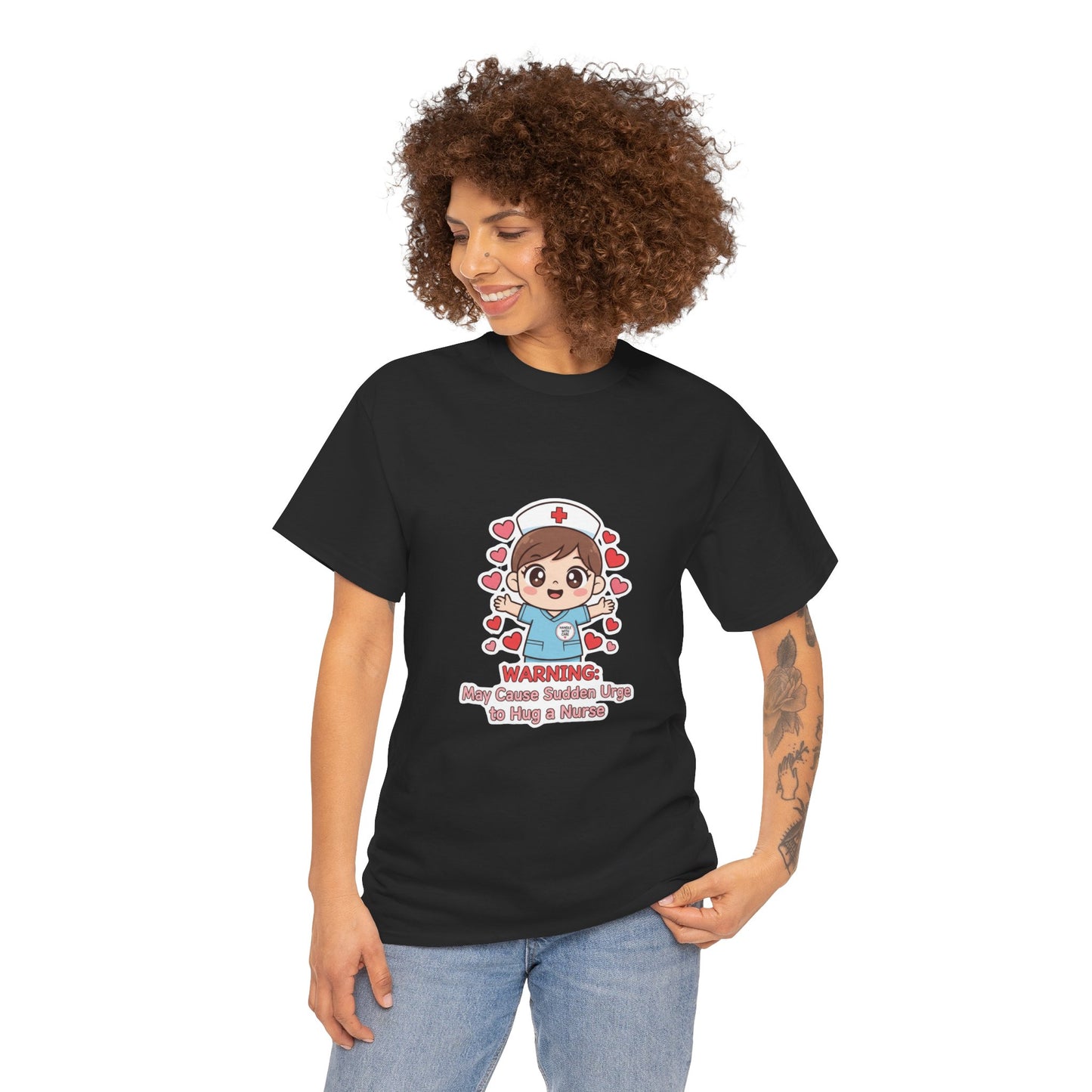 Nurse Humor Tee, Unisex Heavy Cotton Tee for Healthcare Workers, Cute Nurse Shirt, Gift for Nurses, Funny Medical Apparel, Casual T-Shirt