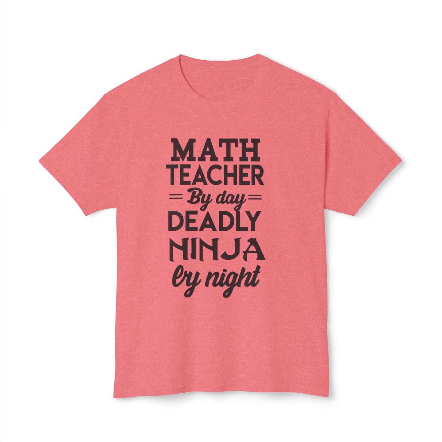 Math Teacher Ninja Unisex T-shirt - Fun Gift for Educators, Teacher Appreciation, Back to School, Funny Classroom Style