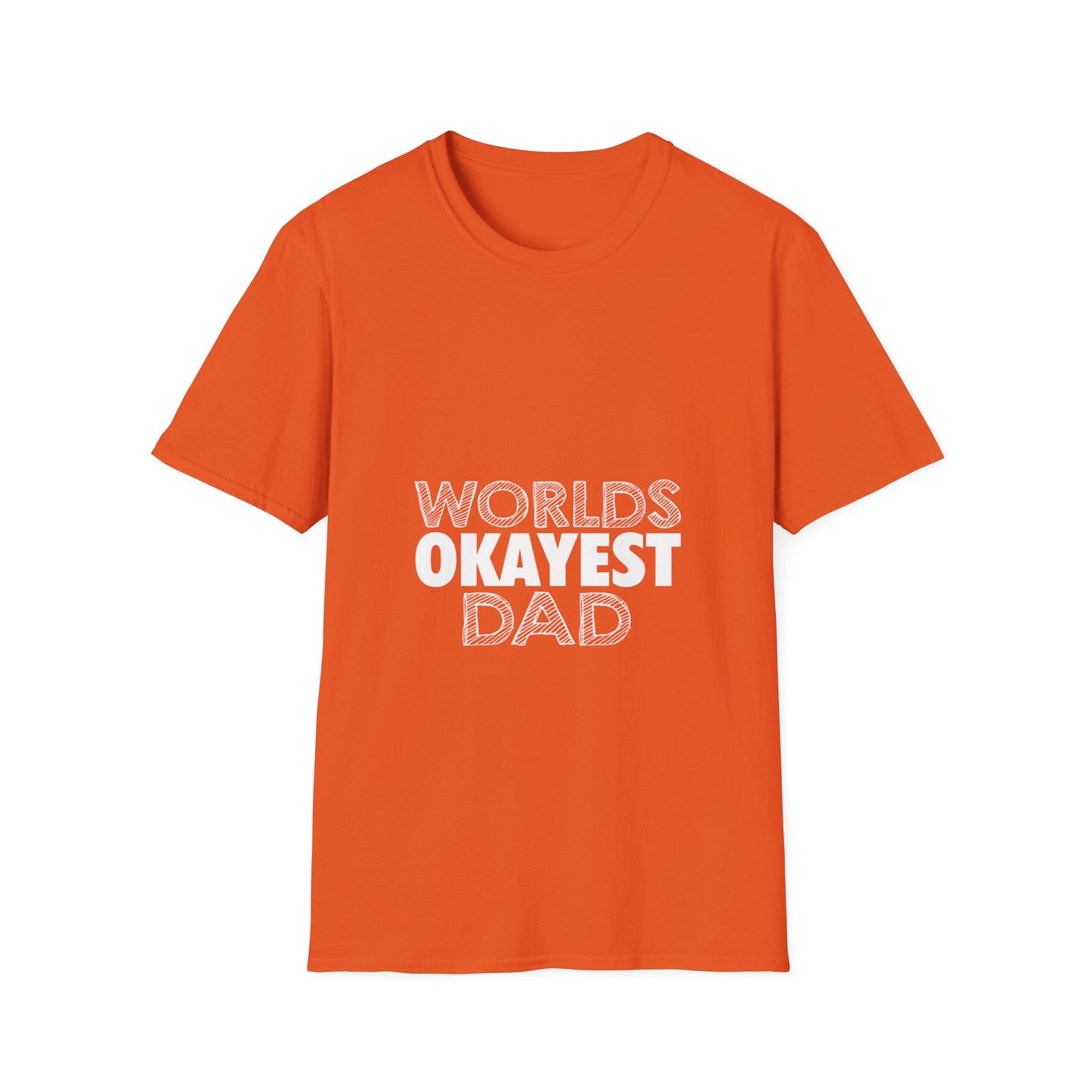 World's Okayest Dad Unisex T-Shirt, Funny Gift for Dads, Father's Day Tee, Casual Wear, Dad Jokes Apparel, Gift for Him