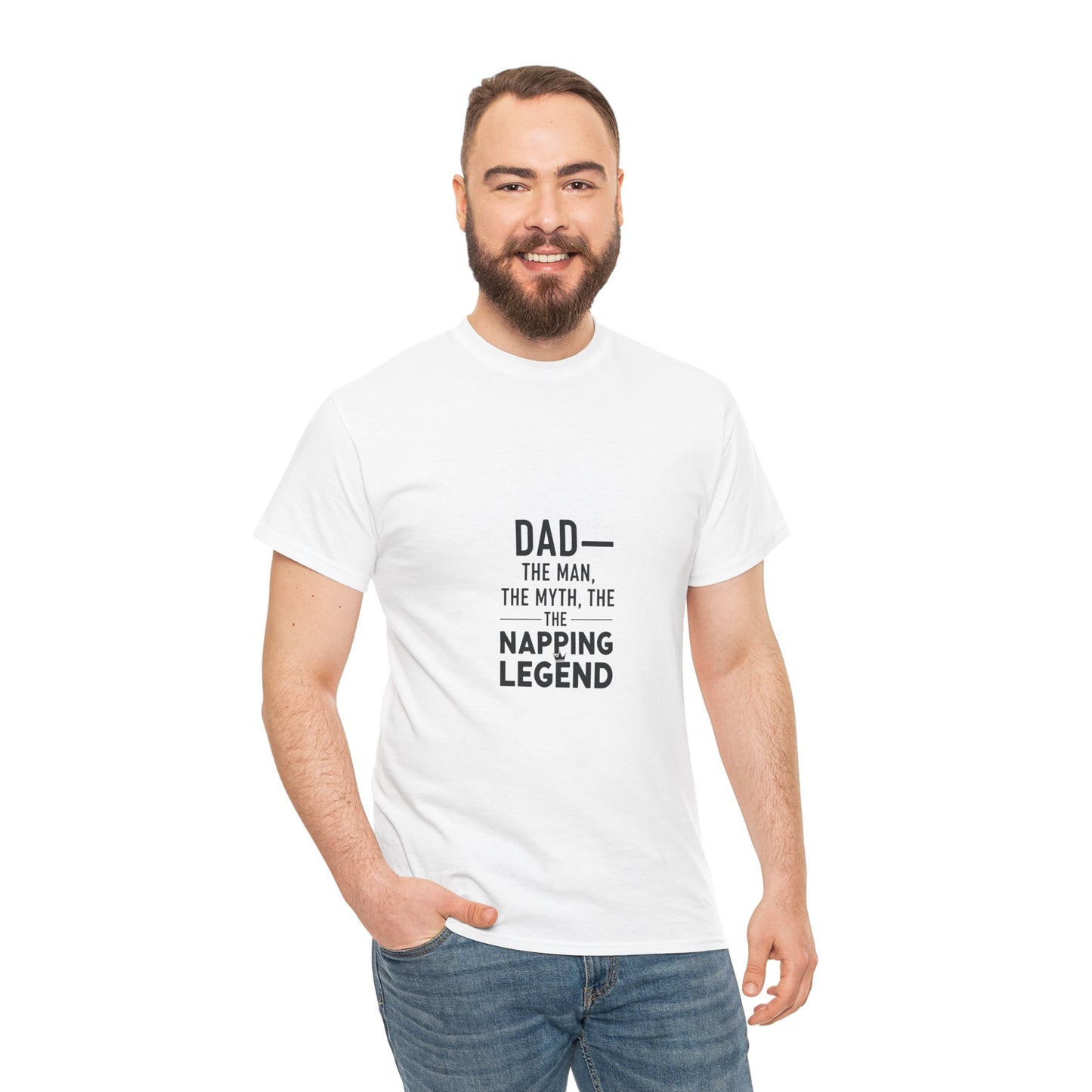 Dad Napping Legend Tee, Father's Day Gift, Funny T-Shirt, Unisex Cotton Tee, Gift for Dad, Cool Dad Shirt, Personalized Father's Day Apparel