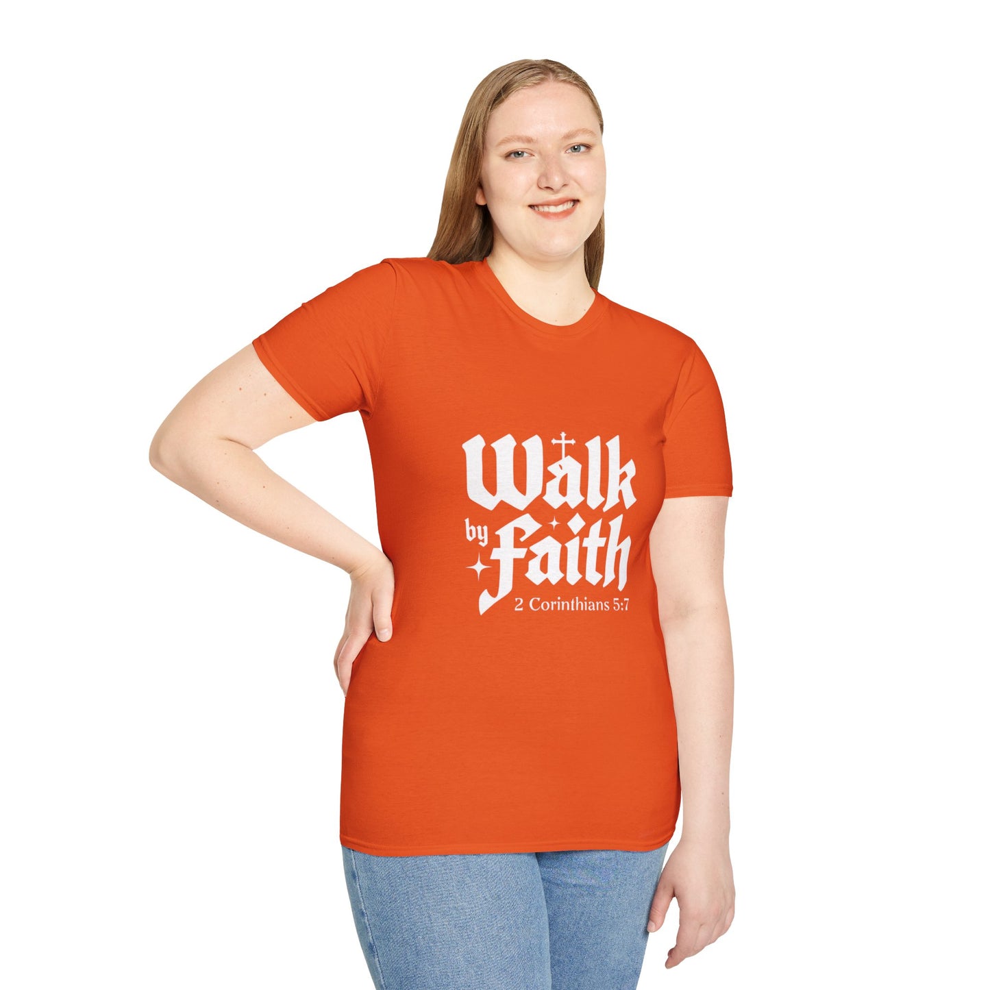 Faith-Inspired Unisex T-Shirt | Walk by Faith, Inspirational Tee, Christian Clothing, Gift for Believers, Casual Faith Wear