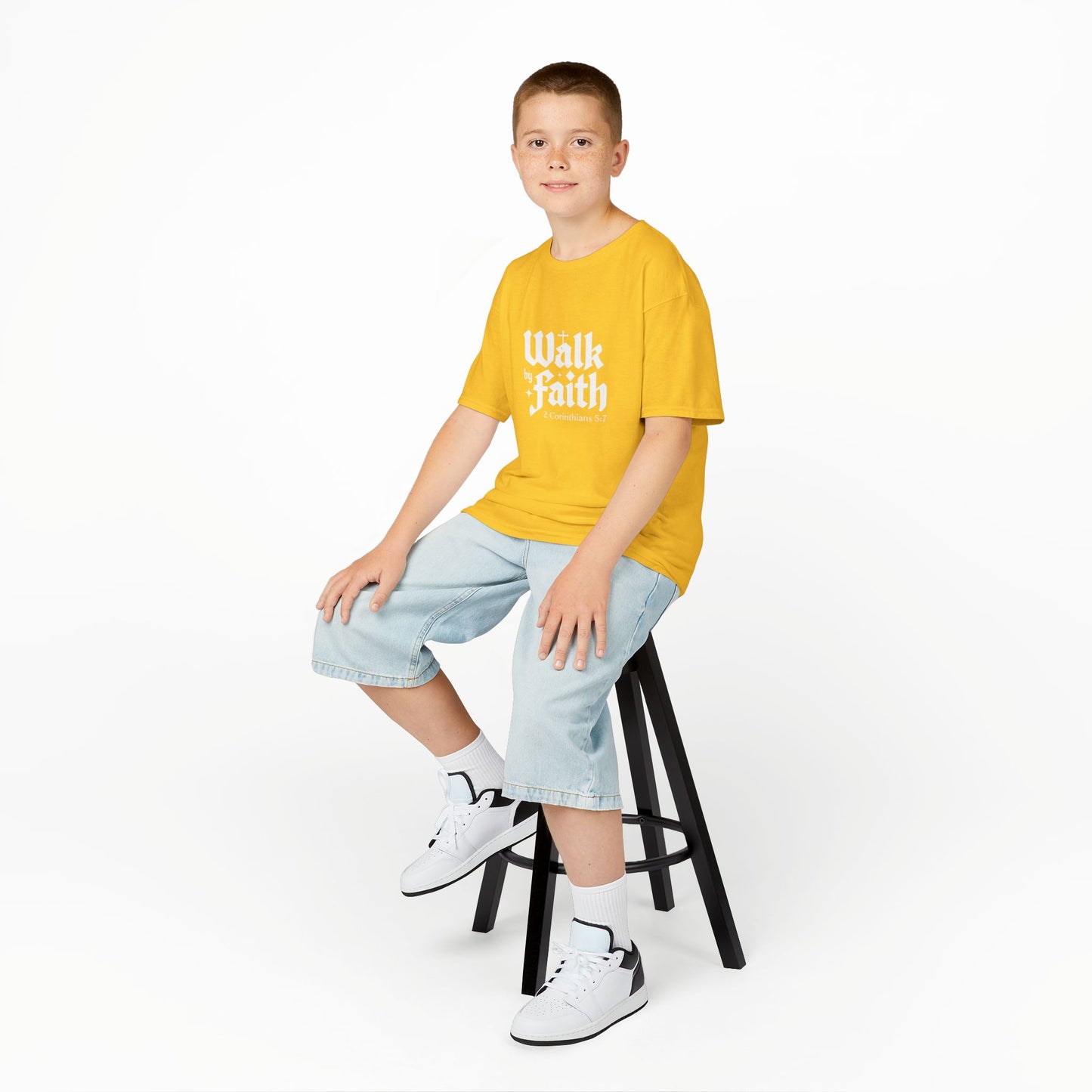 Kids Faith-Inspired Tee, Inspirational Kids Shirt, Religious T-Shirt for Kids, Christian Youth Apparel, Biblical Quote Tee