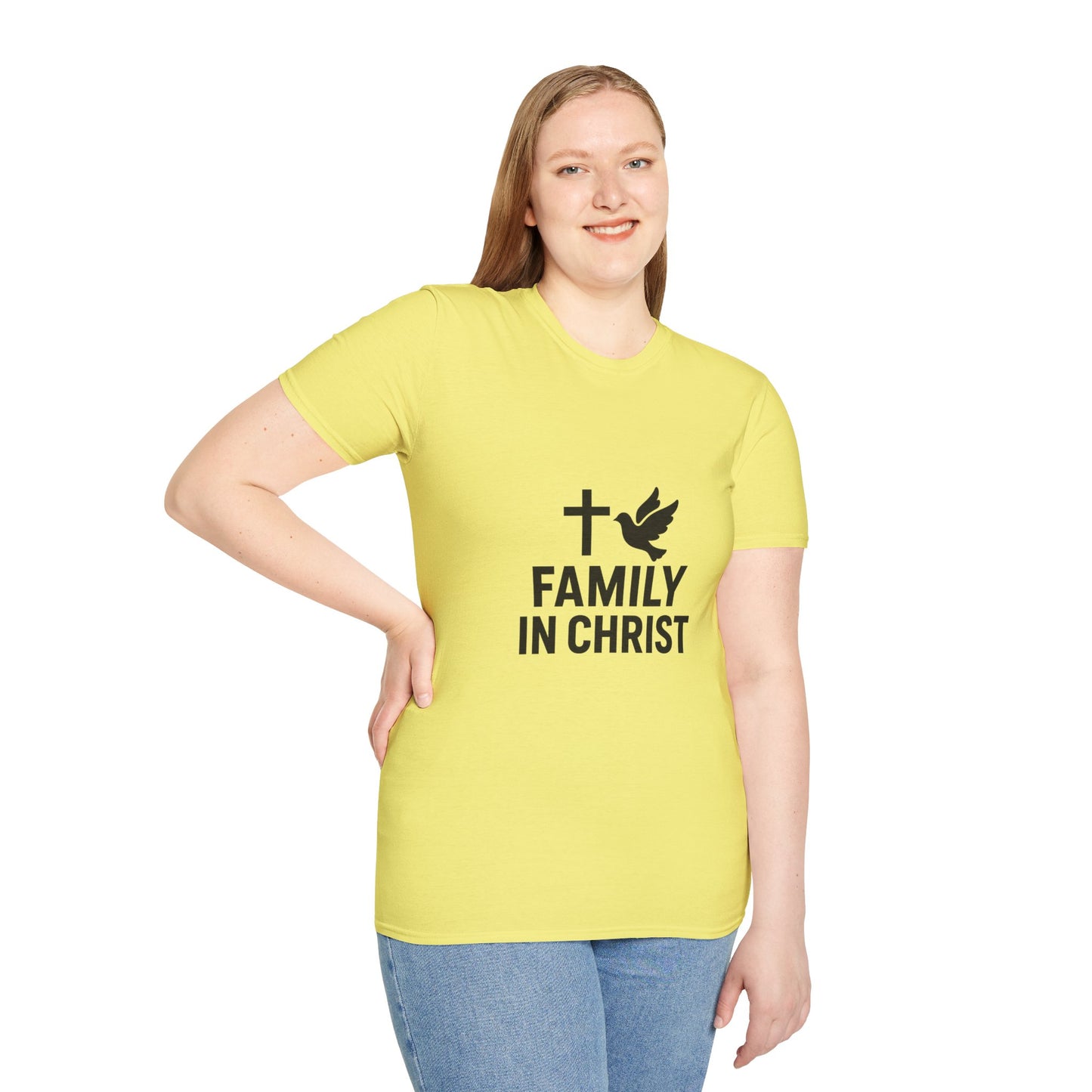 Faith-Inspired Family T-Shirt, Christian Gift, Unisex Tee for Family Events, Church Outfits, Religious Apparel