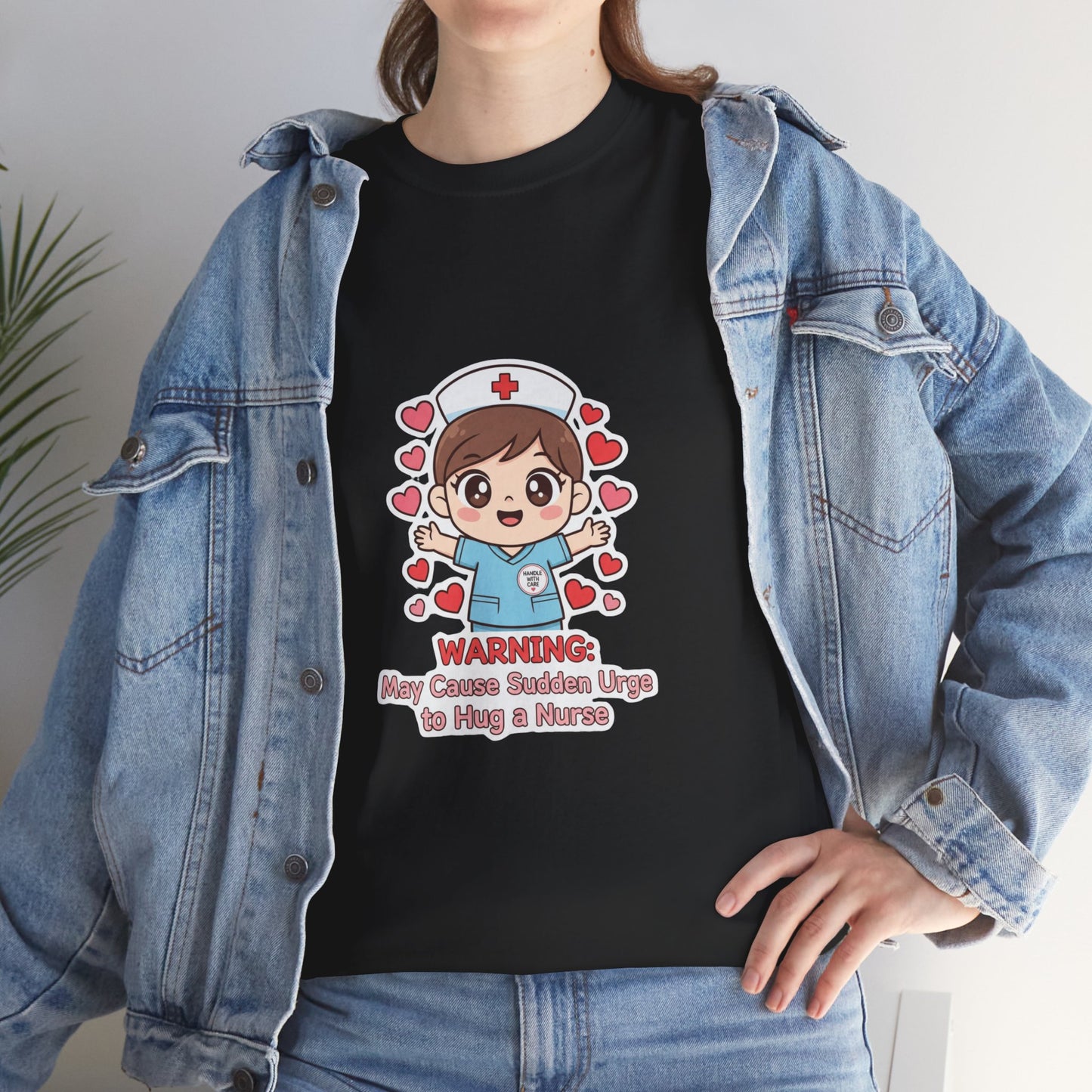Nurse Humor Tee, Unisex Heavy Cotton Tee for Healthcare Workers, Cute Nurse Shirt, Gift for Nurses, Funny Medical Apparel, Casual T-Shirt