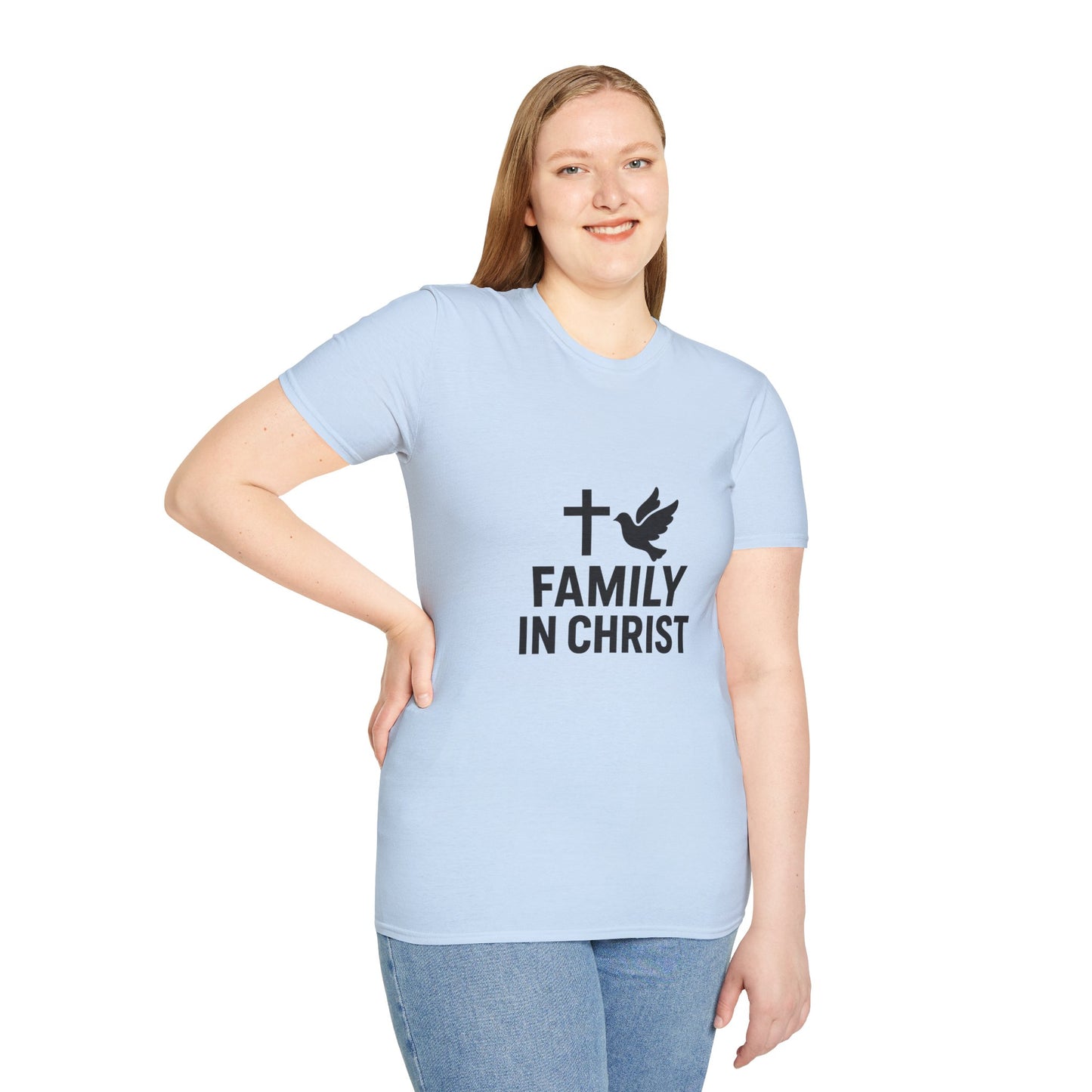Faith-Inspired Family T-Shirt, Christian Gift, Unisex Tee for Family Events, Church Outfits, Religious Apparel