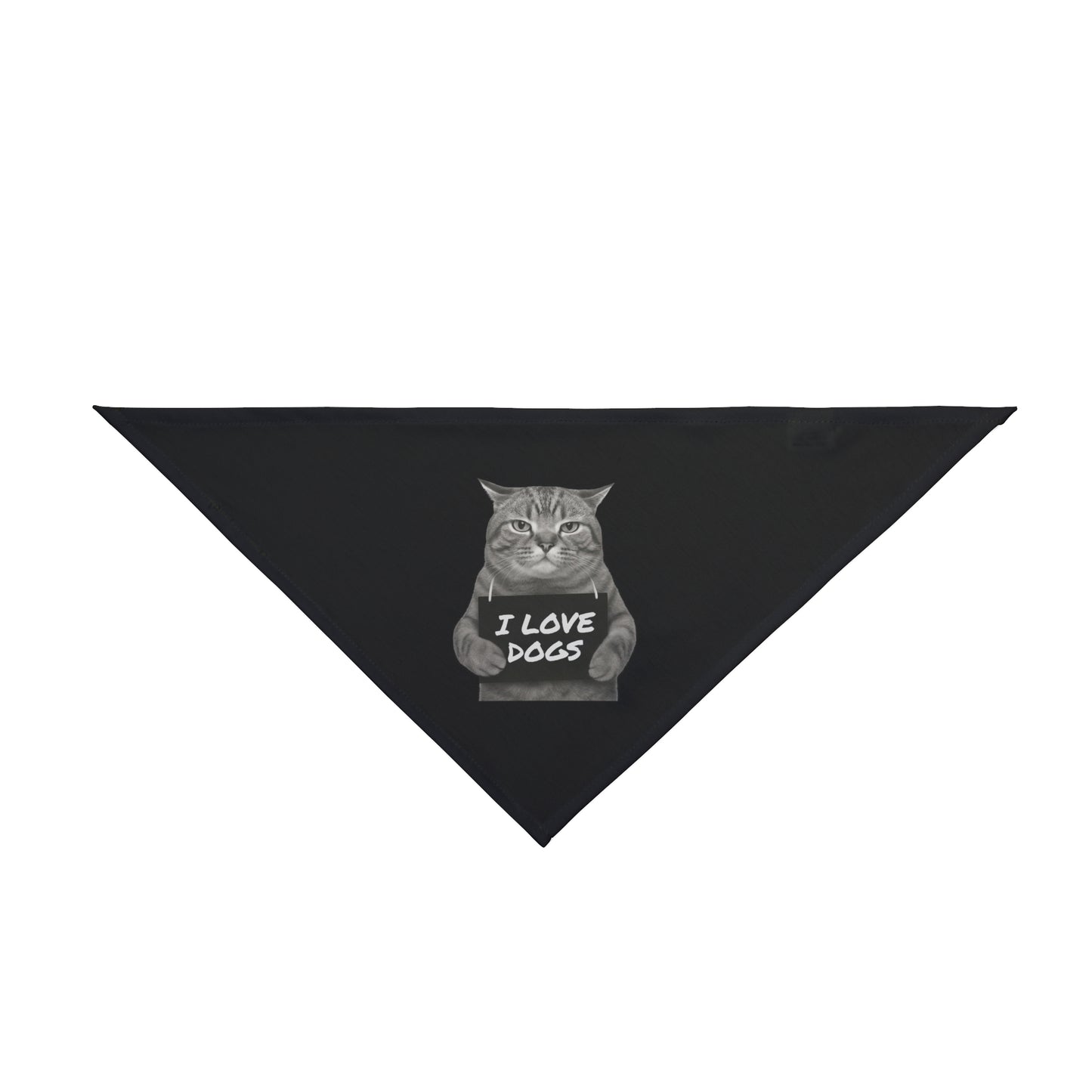 Pet Bandana: I Love Dogs, Cute Pet Accessory, Pet Celebration, Dog Lover Gift, Adjustable Pet Scarf, Holiday Dog Fashion