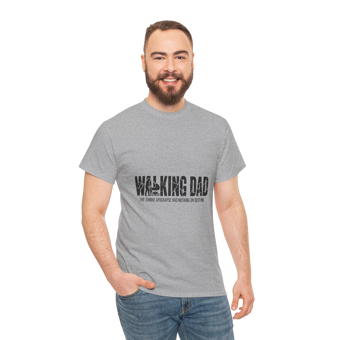 Walking Dead/Dad Funny - Unisex Heavy Cotton Tee for DADs