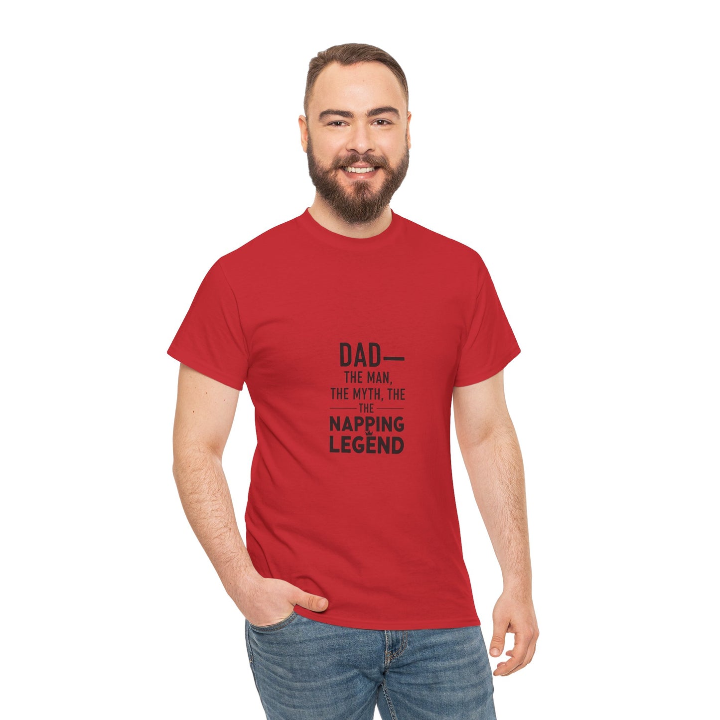 Dad Napping Legend Tee, Father's Day Gift, Funny T-Shirt, Unisex Cotton Tee, Gift for Dad, Cool Dad Shirt, Personalized Father's Day Apparel