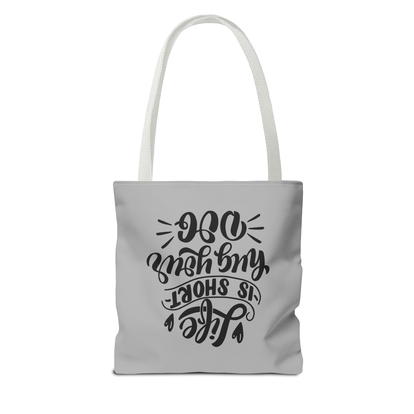 Cute Dog Lover Tote Bag - Life is Short, Hug Your Dog | Pet Owner Gift, Dog Mom Tote, Inspirational Eco-Friendly Bag