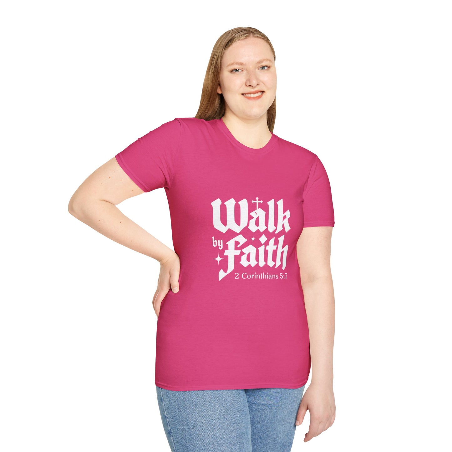 Faith-Inspired Unisex T-Shirt | Walk by Faith, Inspirational Tee, Christian Clothing, Gift for Believers, Casual Faith Wear