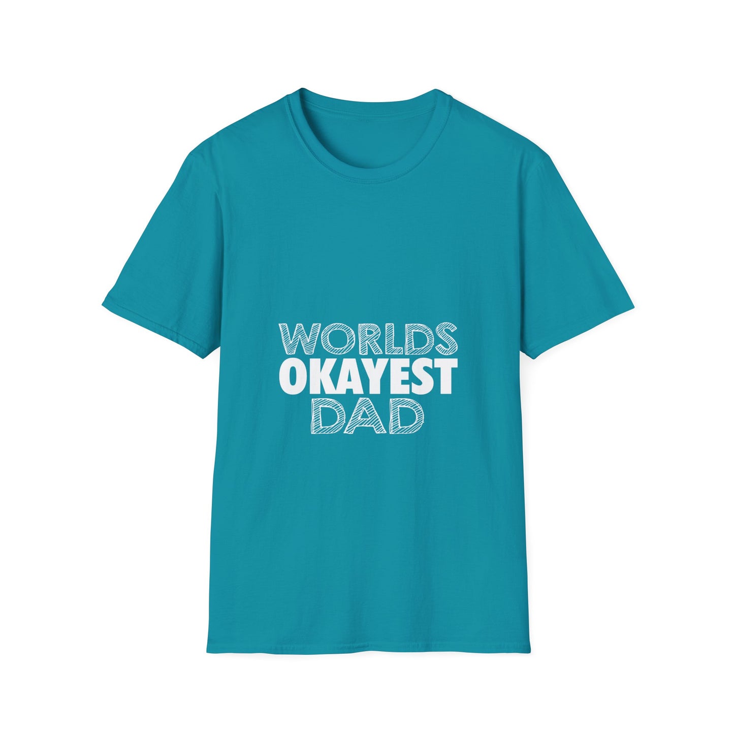 World's Okayest Dad Unisex T-Shirt, Funny Gift for Dads, Father's Day Tee, Casual Wear, Dad Jokes Apparel, Gift for Him