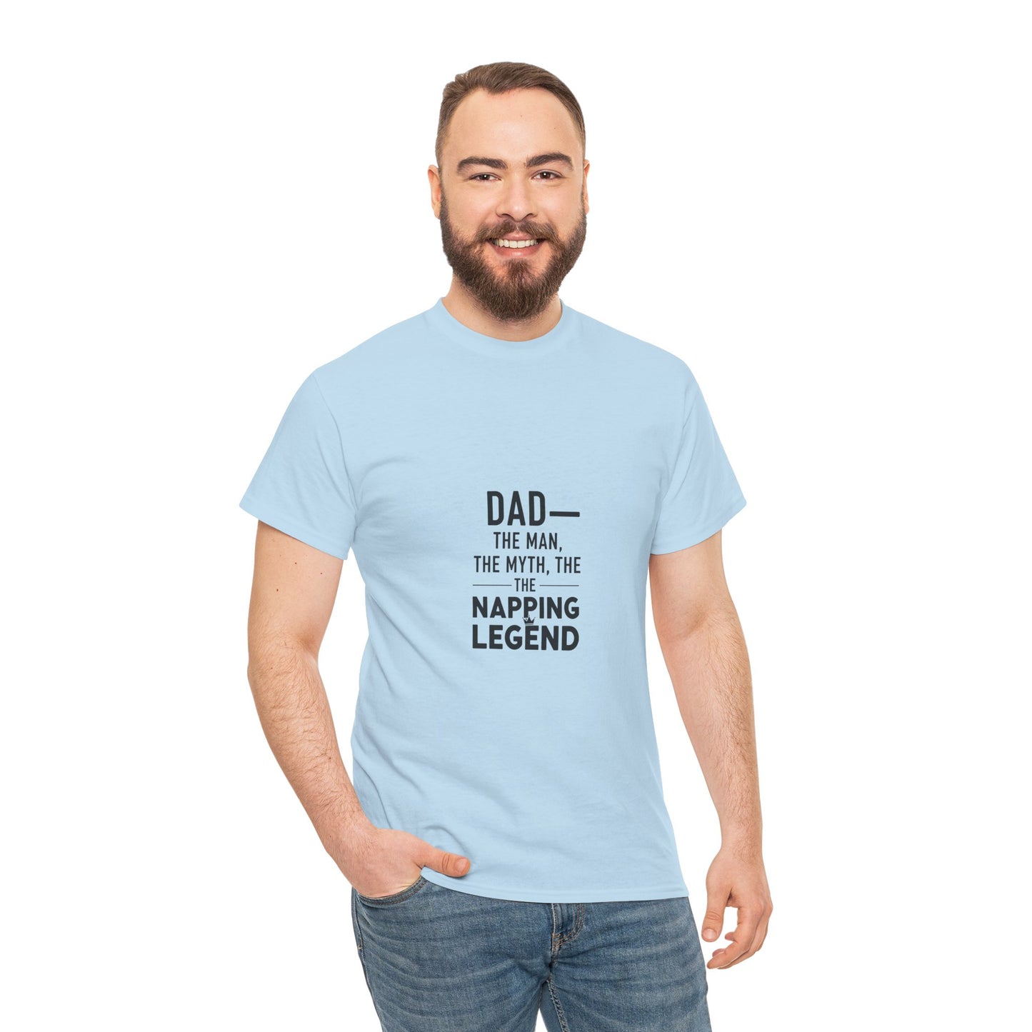 Dad Napping Legend Tee, Father's Day Gift, Funny T-Shirt, Unisex Cotton Tee, Gift for Dad, Cool Dad Shirt, Personalized Father's Day Apparel