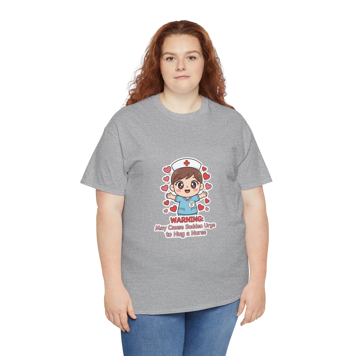 Nurse Humor Tee, Unisex Heavy Cotton Tee for Healthcare Workers, Cute Nurse Shirt, Gift for Nurses, Funny Medical Apparel, Casual T-Shirt
