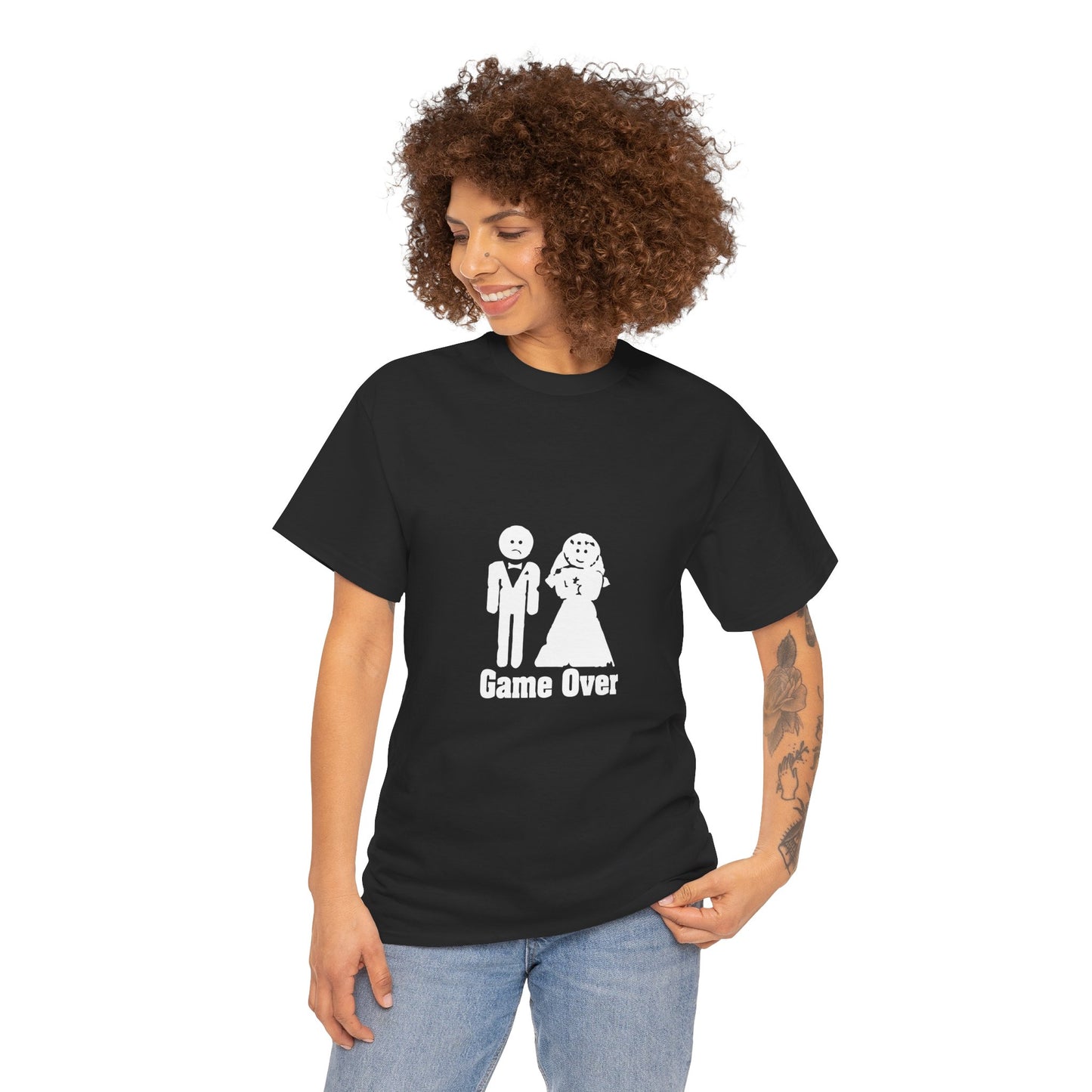 Game Over Wedding T-Shirt | Funny Bride & Groom Tee | Perfect for Couples, Engagement Party, Wedding Gifts, Anniversary