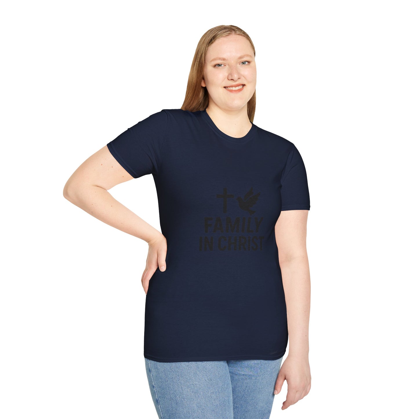 Faith-Inspired Family T-Shirt, Christian Gift, Unisex Tee for Family Events, Church Outfits, Religious Apparel