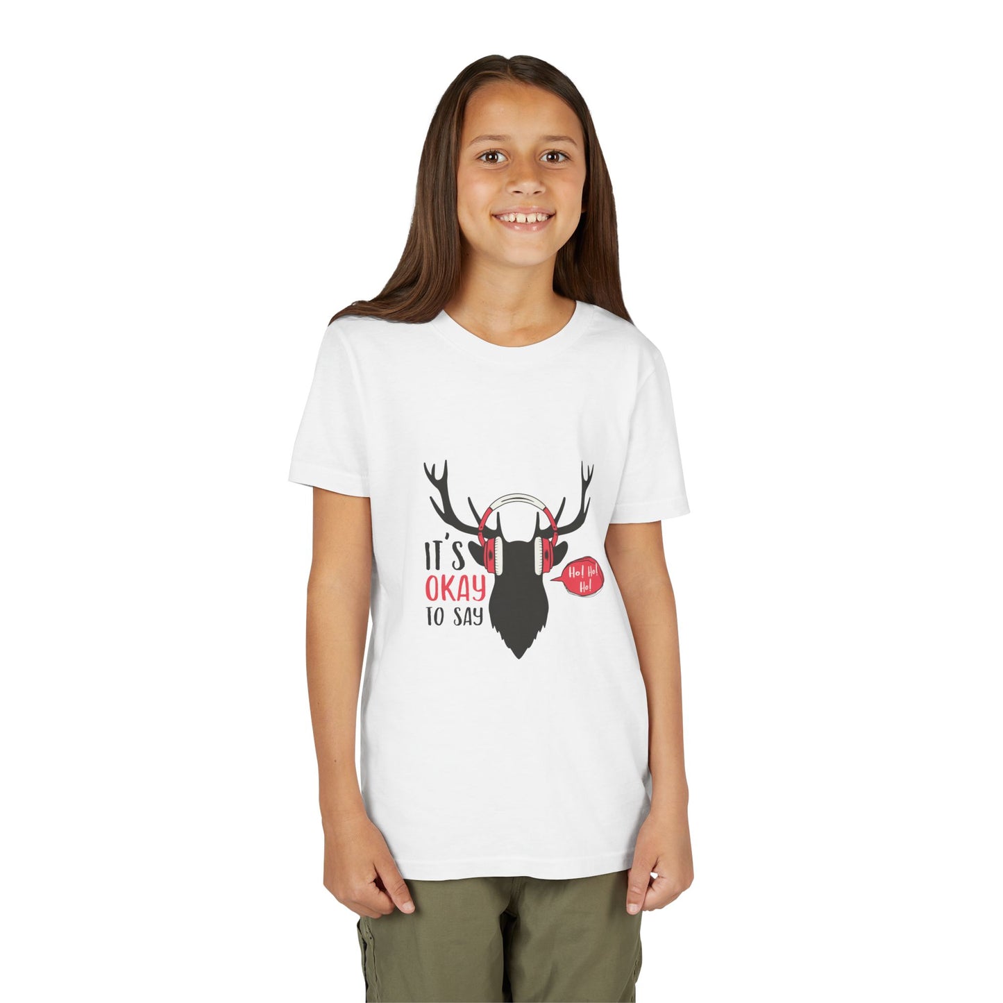 Youth Tee with Antlers Design - Fun and Trendy, Perfect for Outdoor Adventures, Birthdays, Nature Lovers, Gifts, Casual Wear
