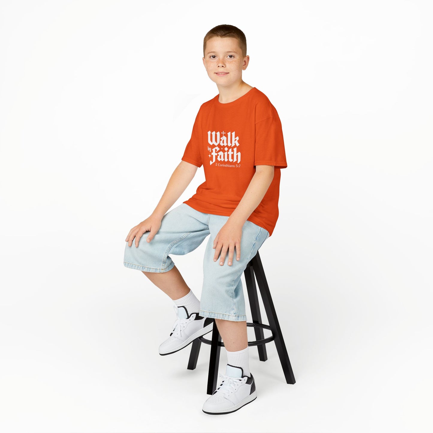 Kids Faith-Inspired Tee, Inspirational Kids Shirt, Religious T-Shirt for Kids, Christian Youth Apparel, Biblical Quote Tee
