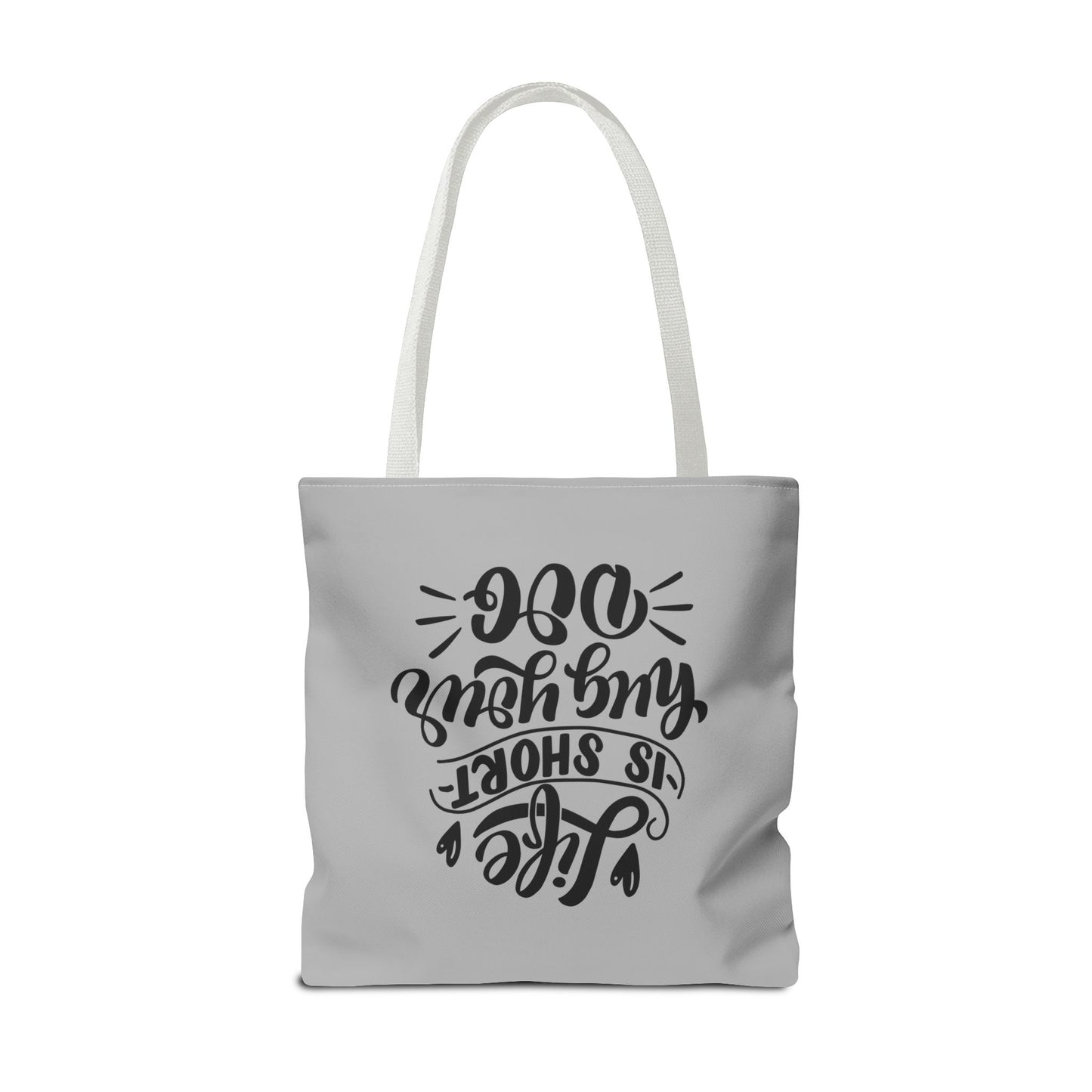 Cute Dog Lover Tote Bag - Life is Short, Hug Your Dog | Pet Owner Gift, Dog Mom Tote, Inspirational Eco-Friendly Bag