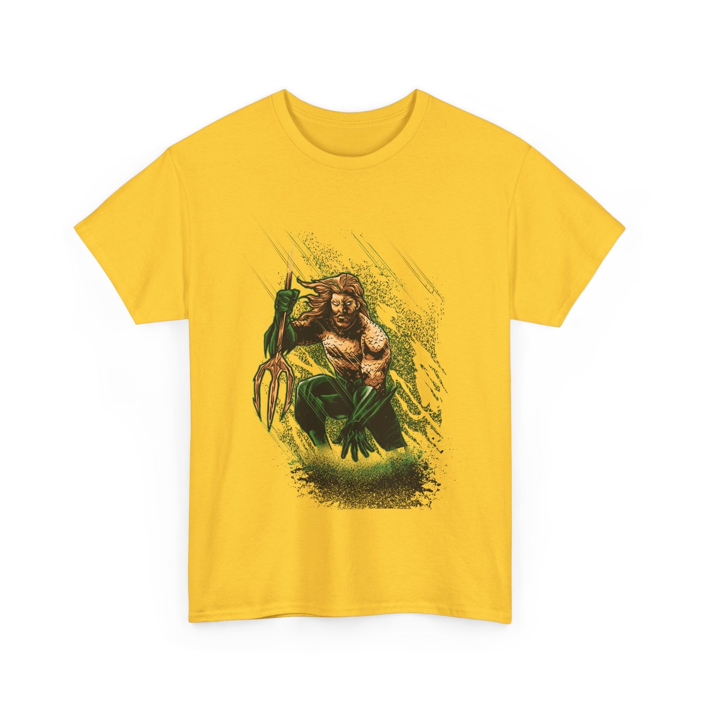 Aquatic Hero Unisex Heavy Cotton Tee, Graphic Shirt, Ocean Lover Gift, Casual Wear, Gift for Him, Comic Fan Apparel