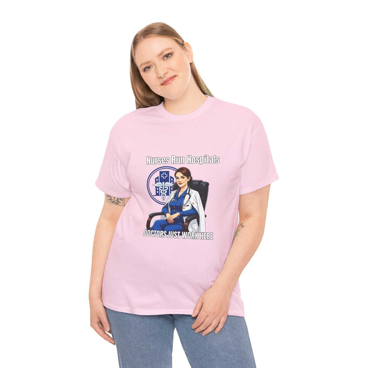 Nurse Appreciation Tee, Unisex Heavy Cotton Tee, Gifts for Nurses, Hospital Staff Shirt, Nurse's Day Celebration Tee, Medical Humor Apparel