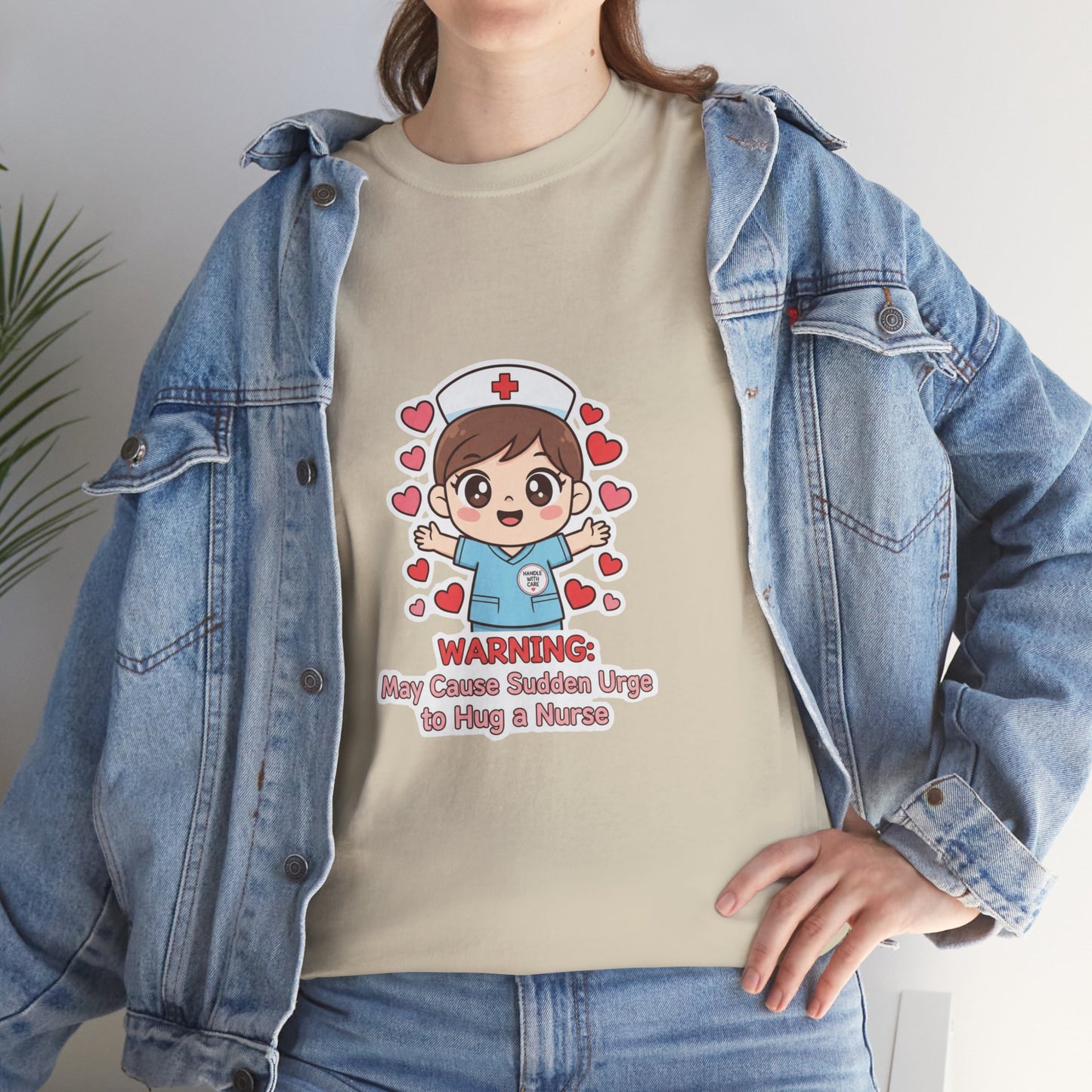 Nurse Humor Tee, Unisex Heavy Cotton Tee for Healthcare Workers, Cute Nurse Shirt, Gift for Nurses, Funny Medical Apparel, Casual T-Shirt