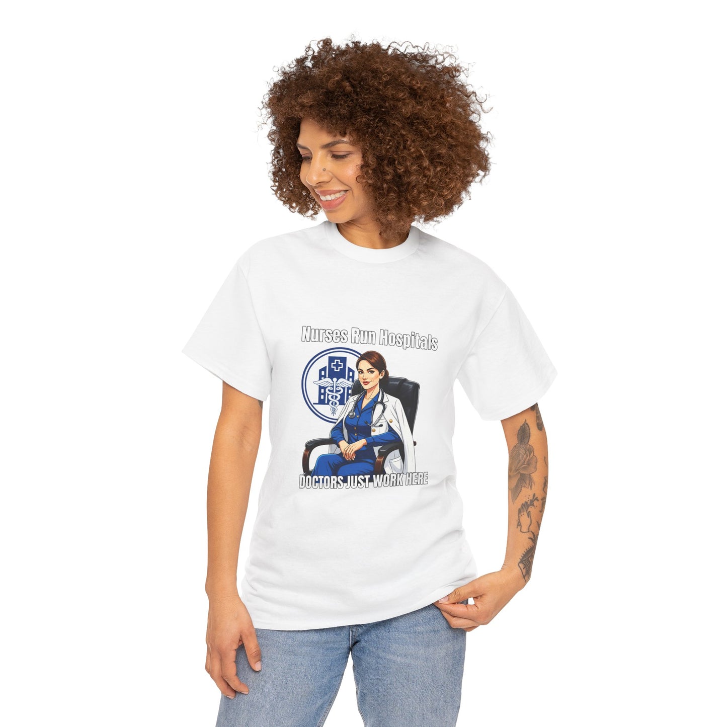 Nurse Appreciation Tee, Unisex Heavy Cotton Tee, Gifts for Nurses, Hospital Staff Shirt, Nurse's Day Celebration Tee, Medical Humor Apparel