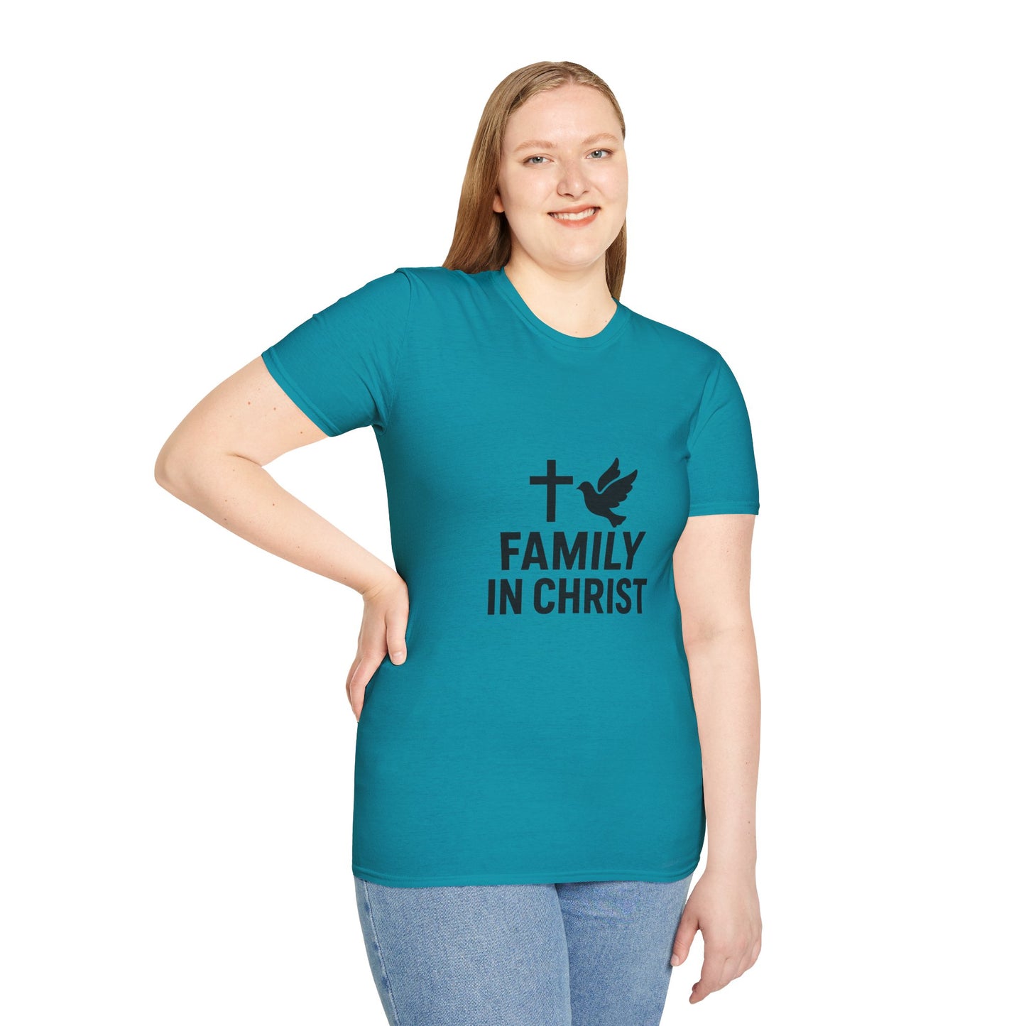 Faith-Inspired Family T-Shirt, Christian Gift, Unisex Tee for Family Events, Church Outfits, Religious Apparel