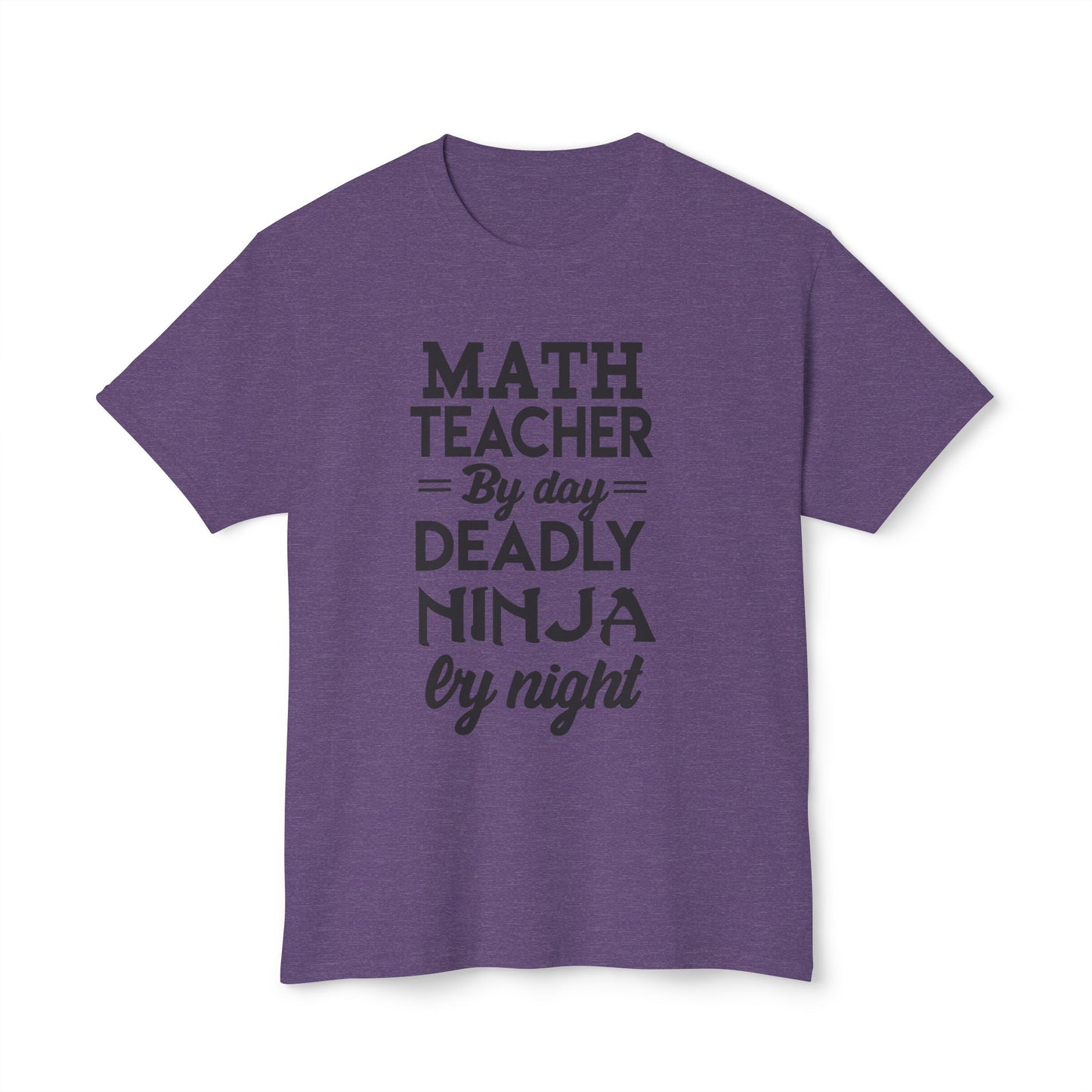 Math Teacher Ninja Unisex T-shirt - Fun Gift for Educators, Teacher Appreciation, Back to School, Funny Classroom Style