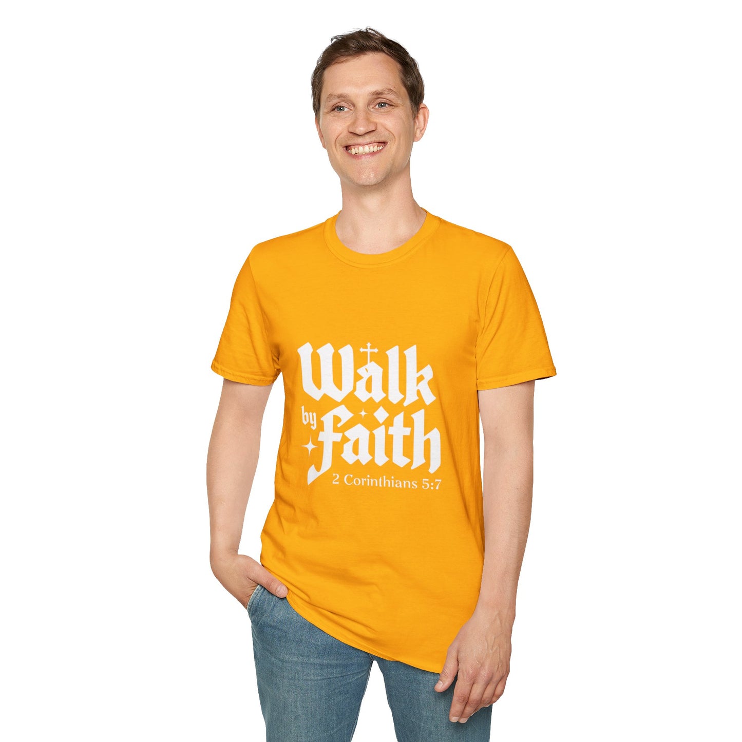 Faith-Inspired Unisex T-Shirt | Walk by Faith, Inspirational Tee, Christian Clothing, Gift for Believers, Casual Faith Wear