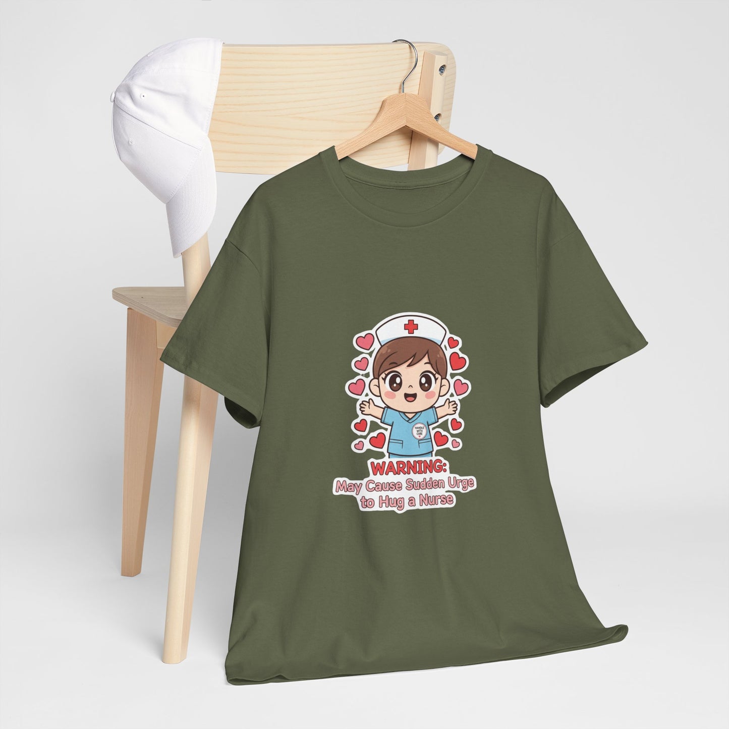 Nurse Humor Tee, Unisex Heavy Cotton Tee for Healthcare Workers, Cute Nurse Shirt, Gift for Nurses, Funny Medical Apparel, Casual T-Shirt