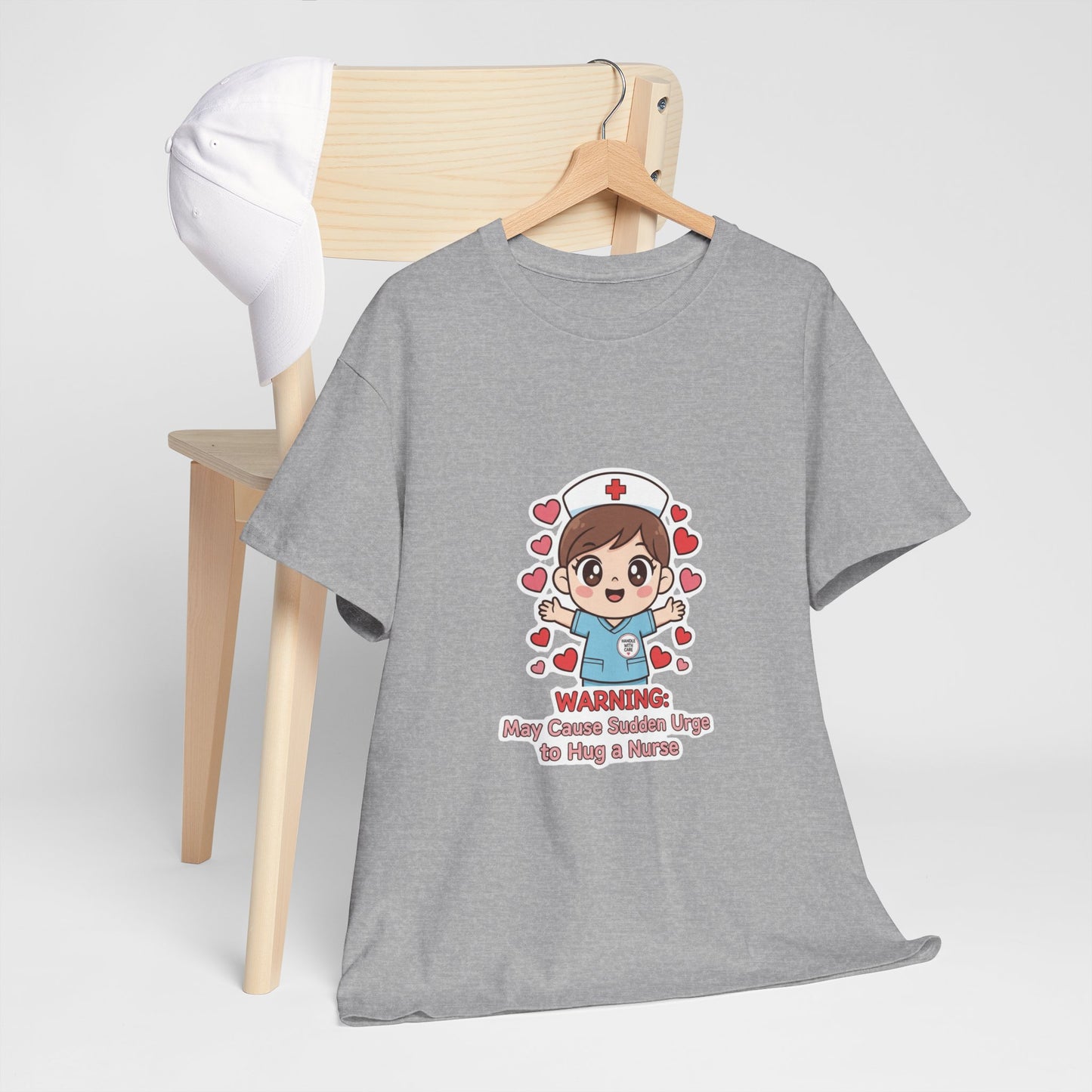Nurse Humor Tee, Unisex Heavy Cotton Tee for Healthcare Workers, Cute Nurse Shirt, Gift for Nurses, Funny Medical Apparel, Casual T-Shirt