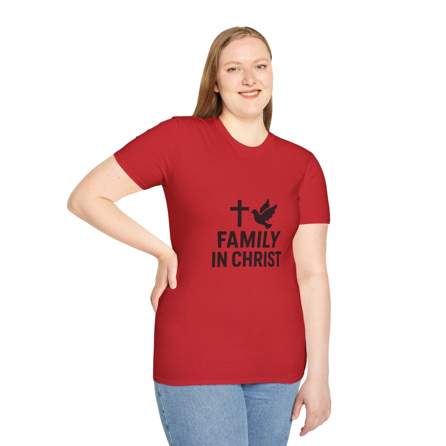 Faith-Inspired Family T-Shirt, Christian Gift, Unisex Tee for Family Events, Church Outfits, Religious Apparel