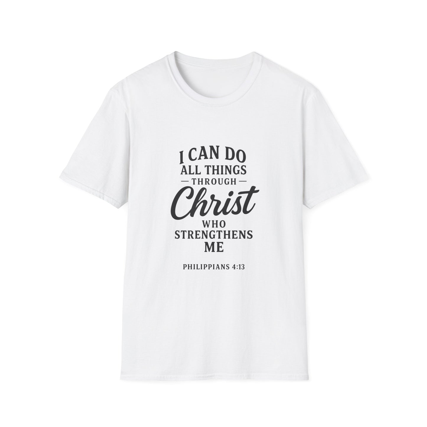 Inspirational Christian T-Shirt, Motivational Tee for Faith, Biblical Quote Apparel, Gift for Believers, Fellowship Event Wear