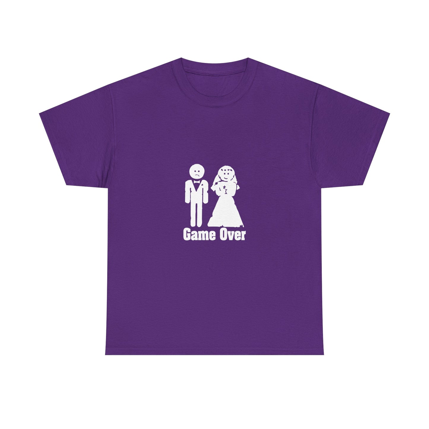 Game Over Wedding T-Shirt | Funny Bride & Groom Tee | Perfect for Couples, Engagement Party, Wedding Gifts, Anniversary