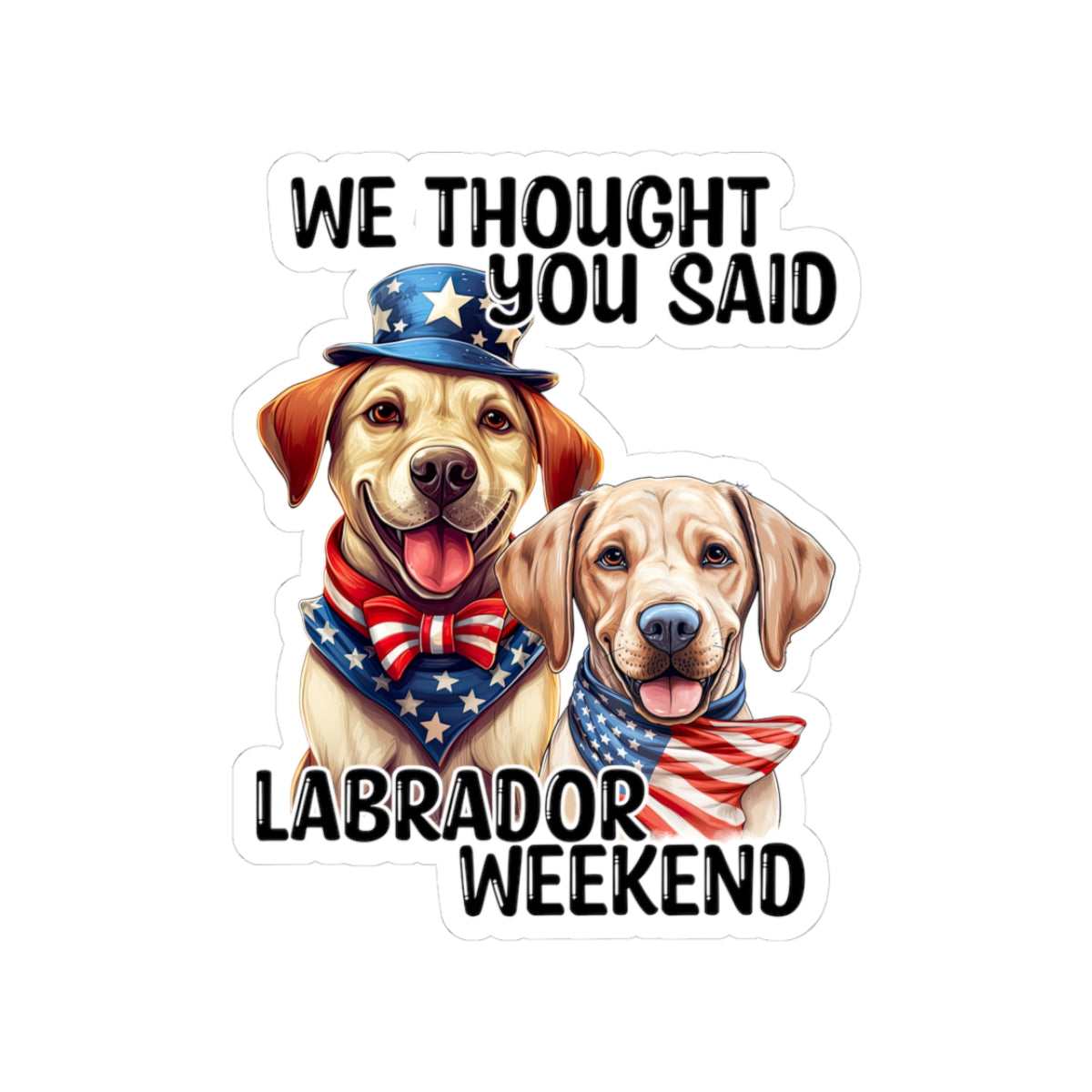 Fun Labrador Weekend Stickers, Cute Dog Stickers, Pet Lovers Gift, Laptop Decor, Memorial Day Stickers, Adventure Sticker