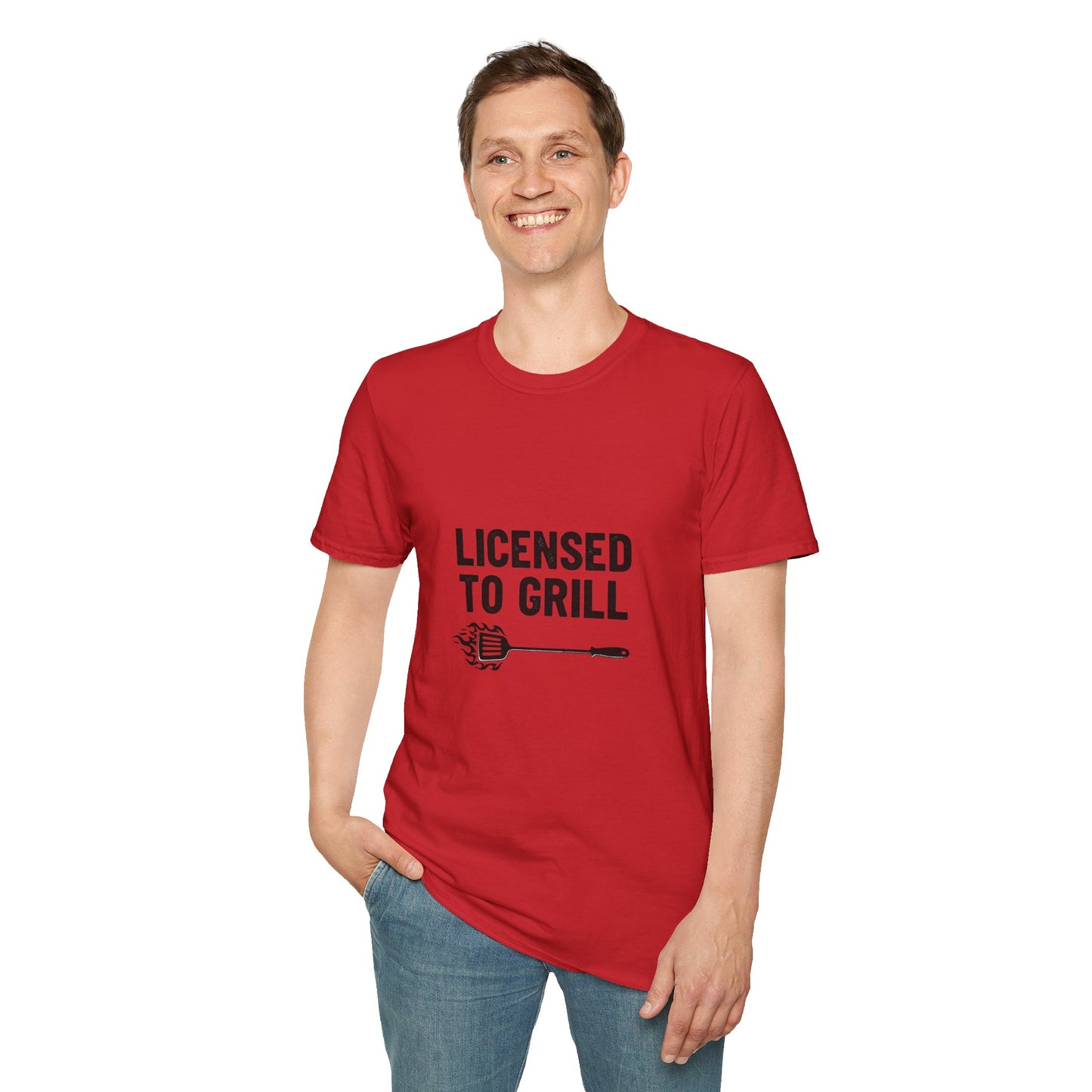 Licensed to Grill Unisex T-Shirt | Funny BBQ Apparel, Grilling Gift, Summer Cookout Top, Foodie Shirt, Outdoor Party Wear