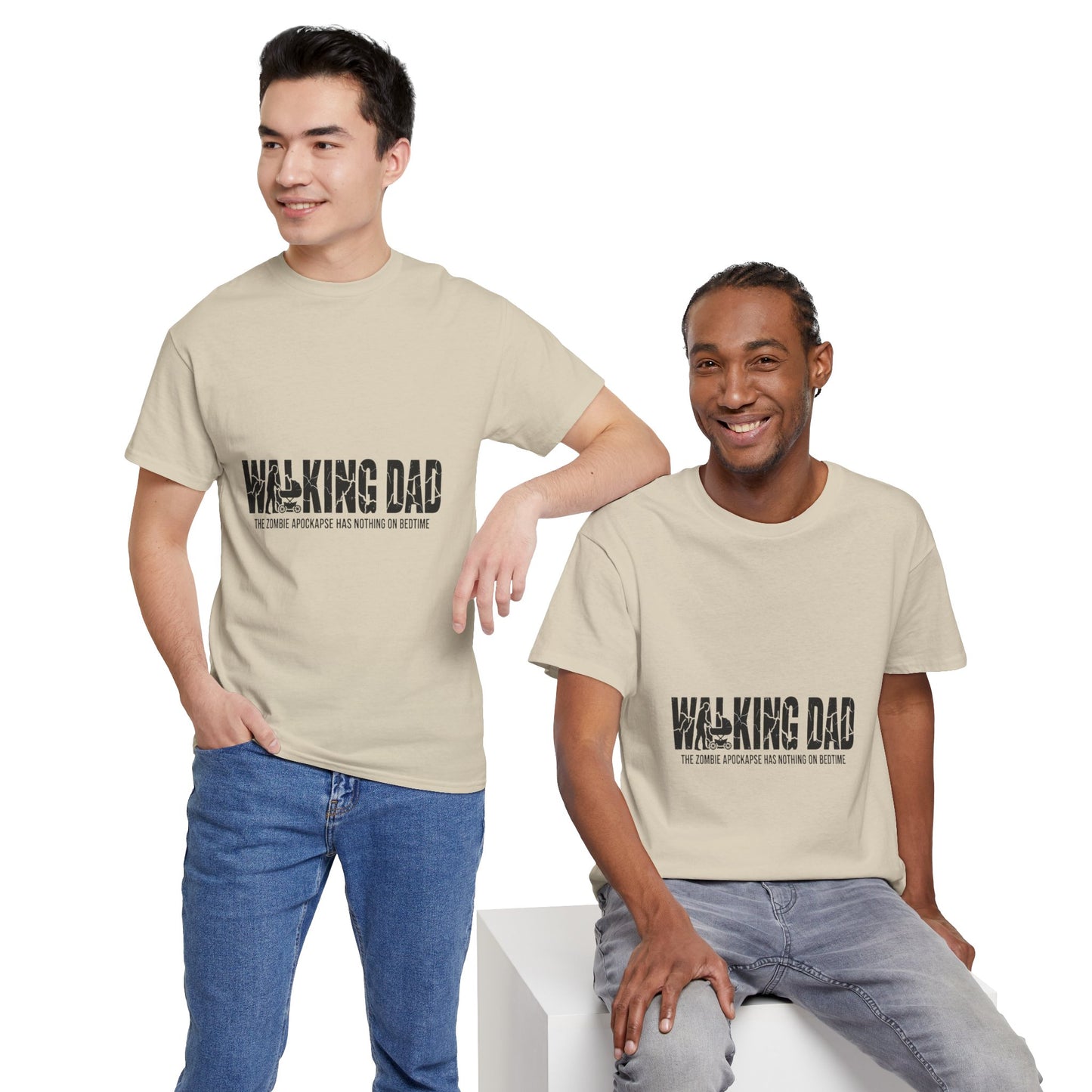 Walking Dead/Dad Funny - Unisex Heavy Cotton Tee for DADs