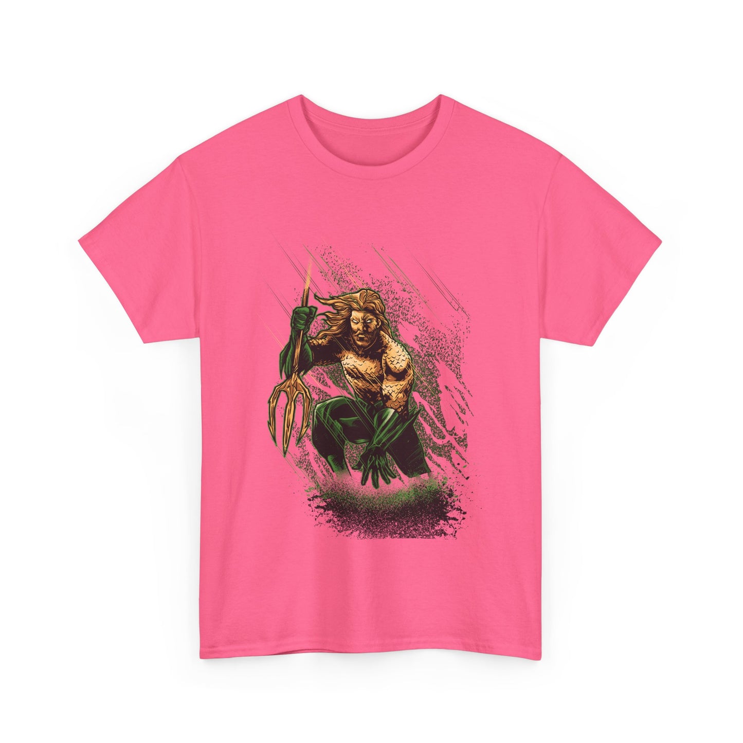 Aquatic Hero Unisex Heavy Cotton Tee, Graphic Shirt, Ocean Lover Gift, Casual Wear, Gift for Him, Comic Fan Apparel