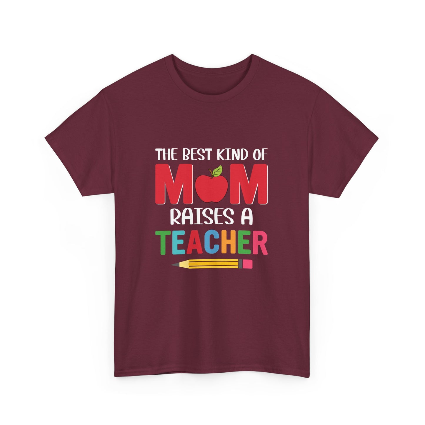 Mom Teacher Tee - Unisex Heavy Cotton, Gift for Teachers, Back to School Shirt, Funny Mom Shirt, Cute Teacher Apparel