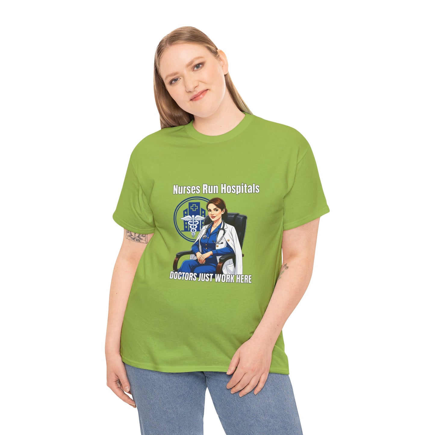 Nurse Appreciation Tee, Unisex Heavy Cotton Tee, Gifts for Nurses, Hospital Staff Shirt, Nurse's Day Celebration Tee, Medical Humor Apparel