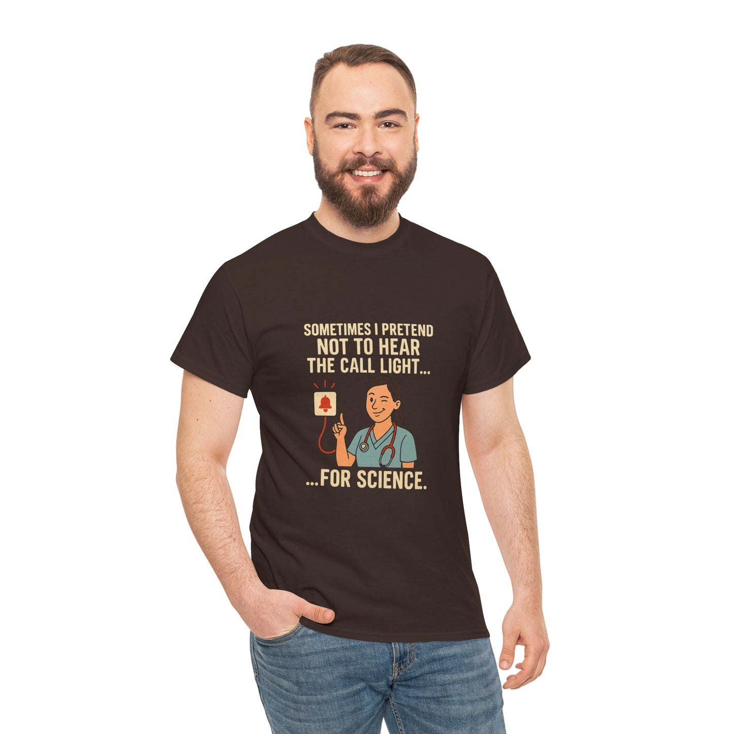 Funny Science Nurse Tee, Unisex Heavy Cotton Tee for Healthcare Workers, Gift for Nurses, Medical Humor Shirt, Nurses Week Apparel