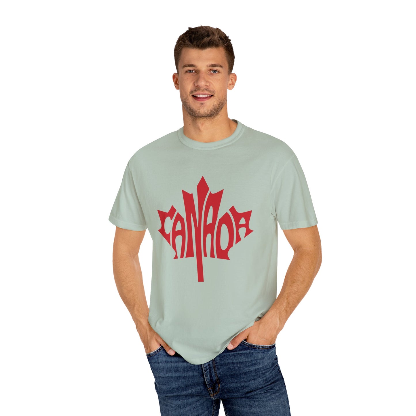 Canada Graphic T-Shirt, Unisex Tee, Garment-Dyed Style, Casual Wear, Summer Essentials, Canadian Pride, Unique Gift Idea