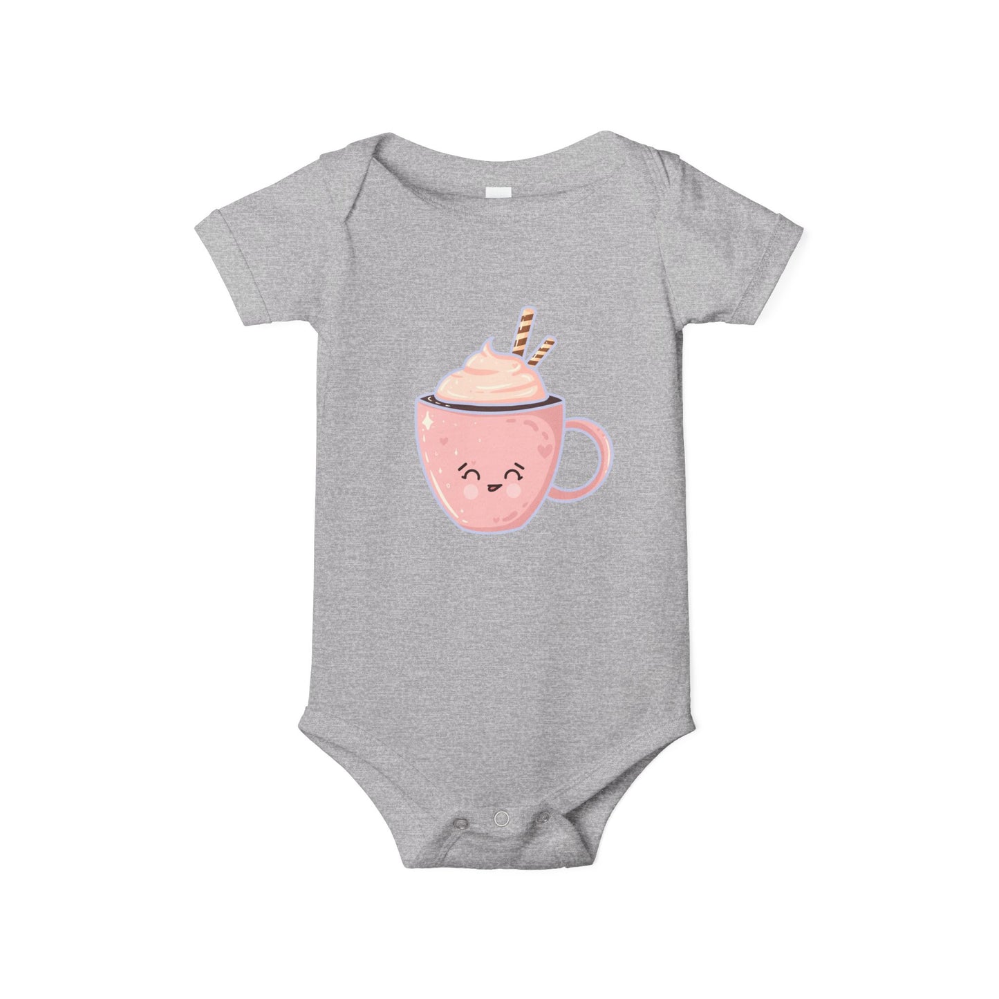 Cute Hot Chocolate Infant Onesie, Baby Shower Gift, Holiday Outfit, Newborn Clothing, Festive Baby Wear, Winter Celebration Attire