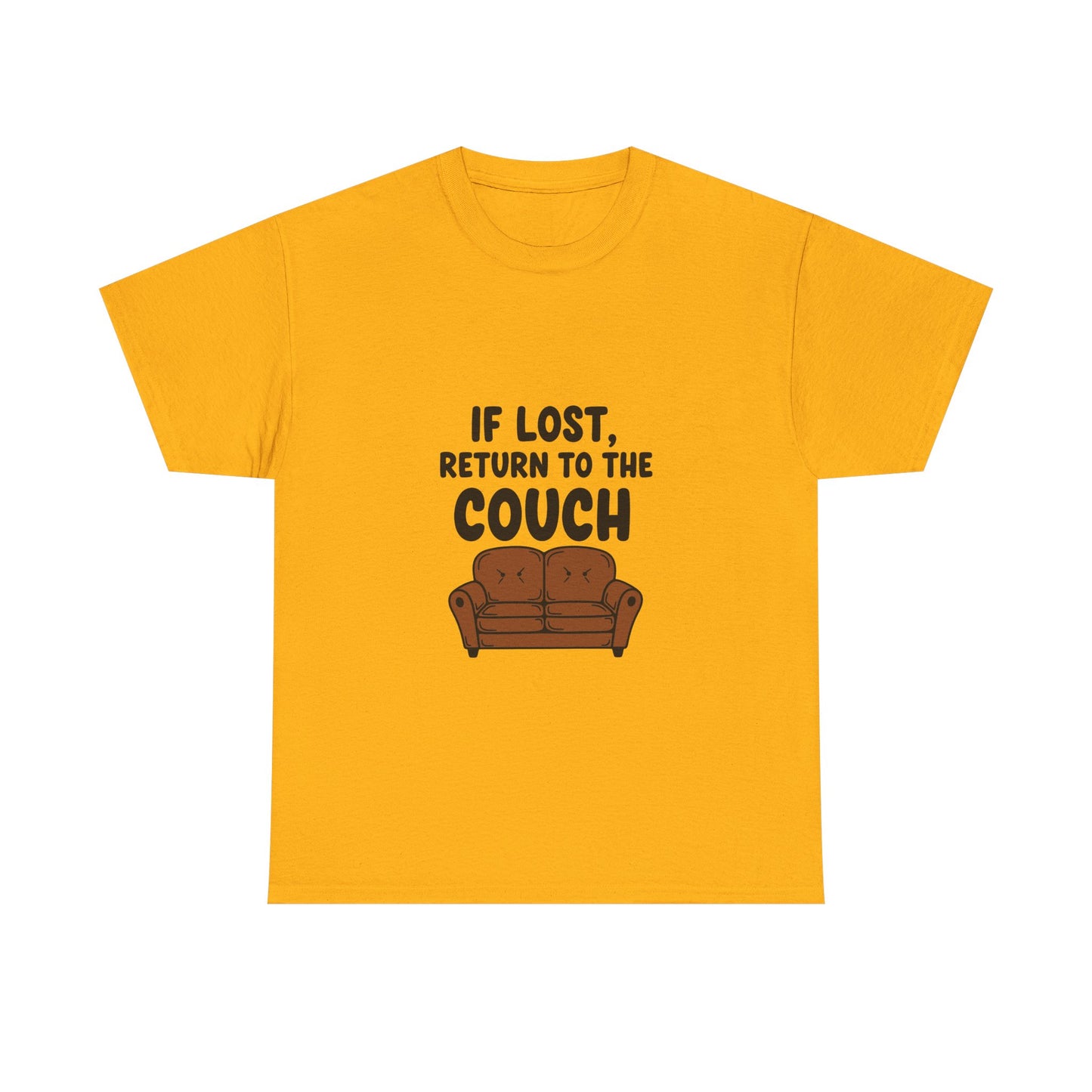 Funny Couch Tee, Unisex Heavy Cotton Tee, Comfort Shirt for Homebodies, Perfect Gift for Couch Lovers, Casual Wear, Quirky Shirt