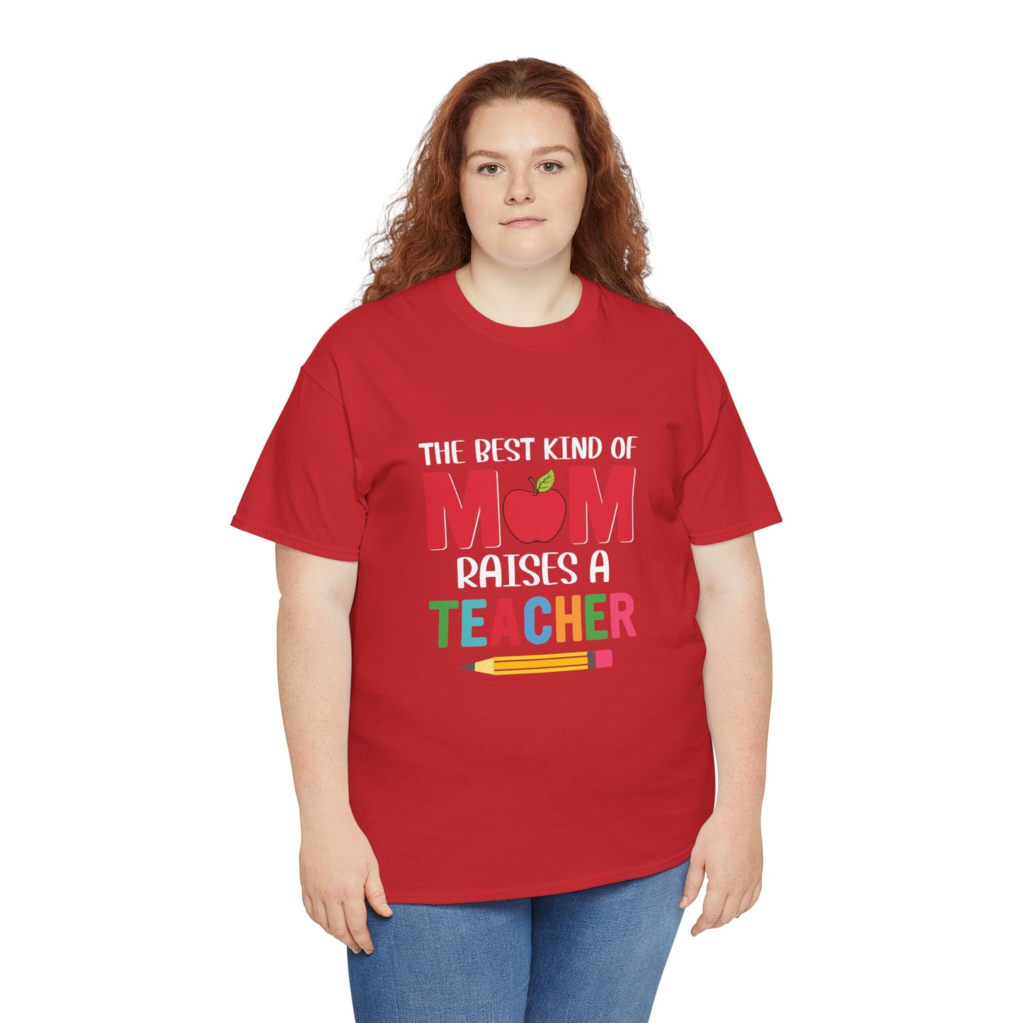 Mom Teacher Tee - Unisex Heavy Cotton, Gift for Teachers, Back to School Shirt, Funny Mom Shirt, Cute Teacher Apparel