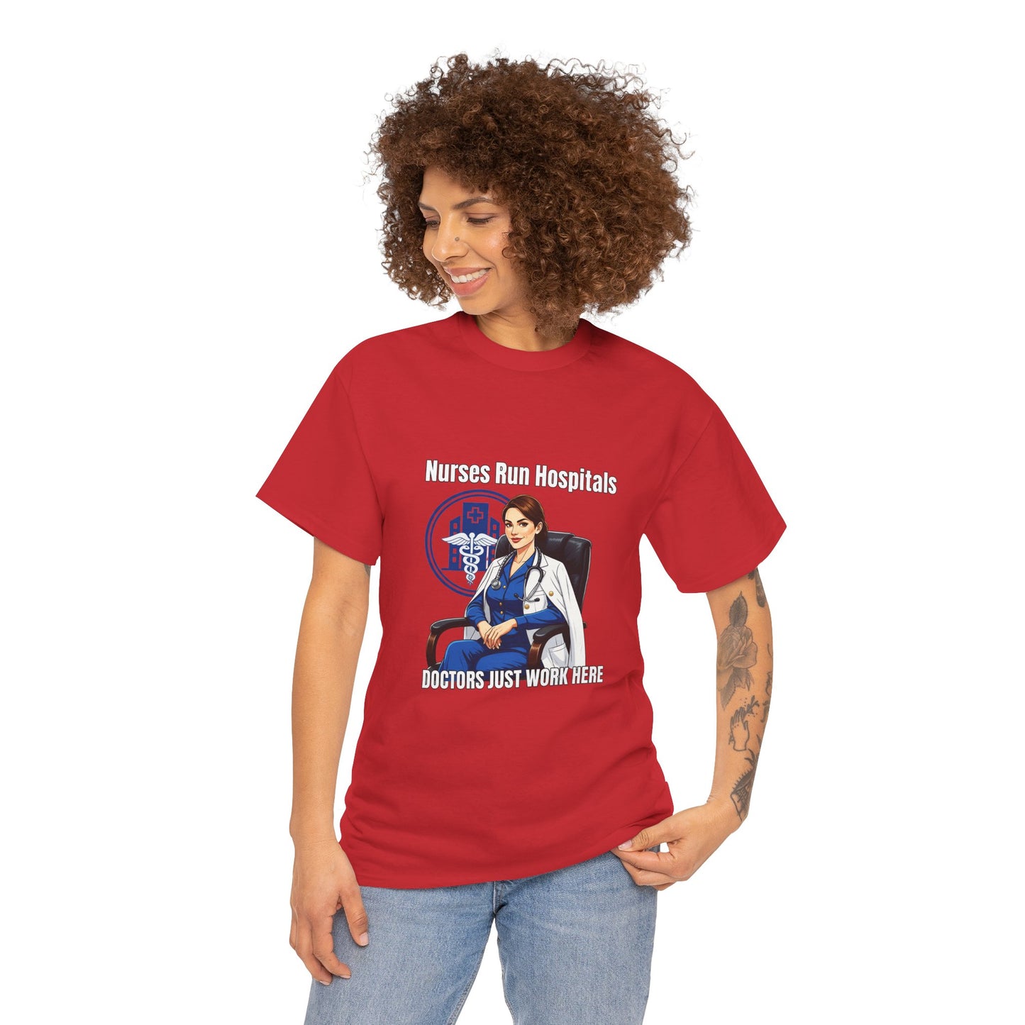 Nurse Appreciation Tee, Unisex Heavy Cotton Tee, Gifts for Nurses, Hospital Staff Shirt, Nurse's Day Celebration Tee, Medical Humor Apparel