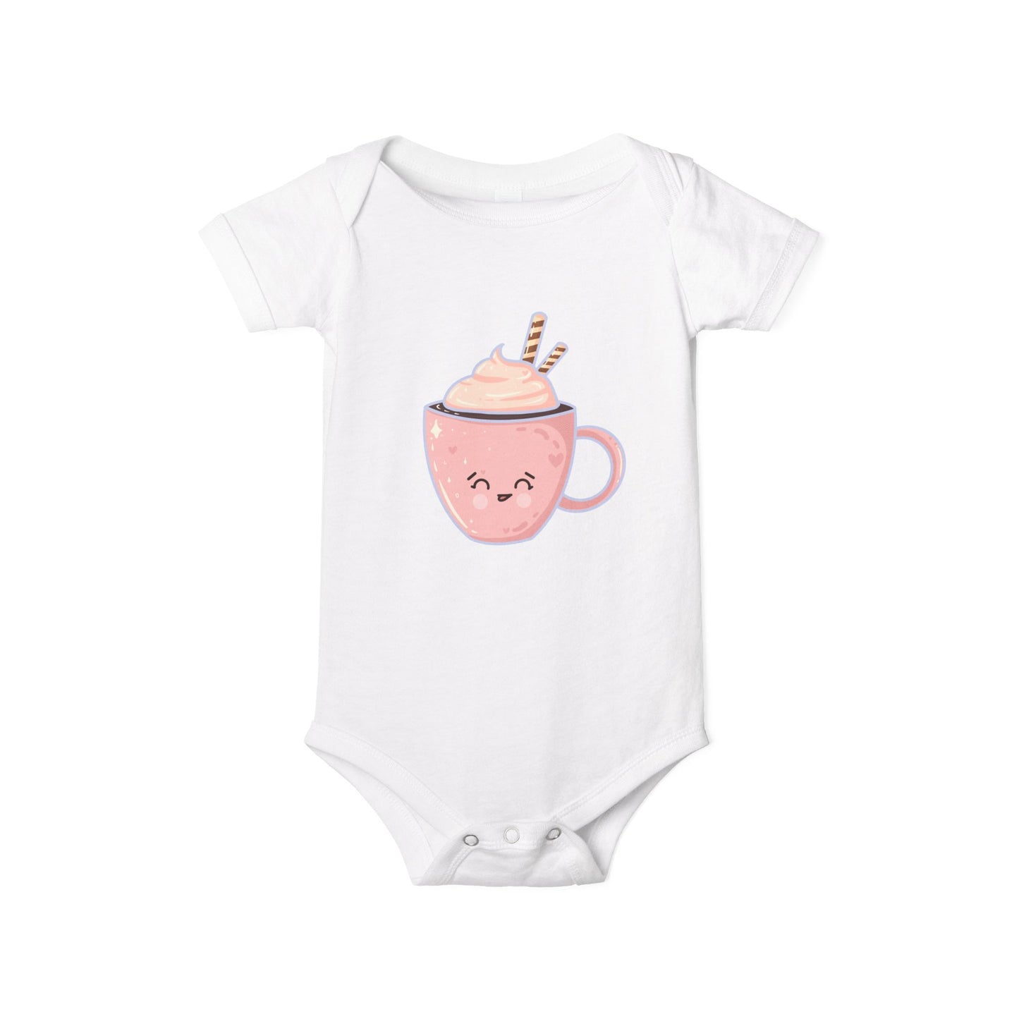 Cute Hot Chocolate Infant Onesie, Baby Shower Gift, Holiday Outfit, Newborn Clothing, Festive Baby Wear, Winter Celebration Attire