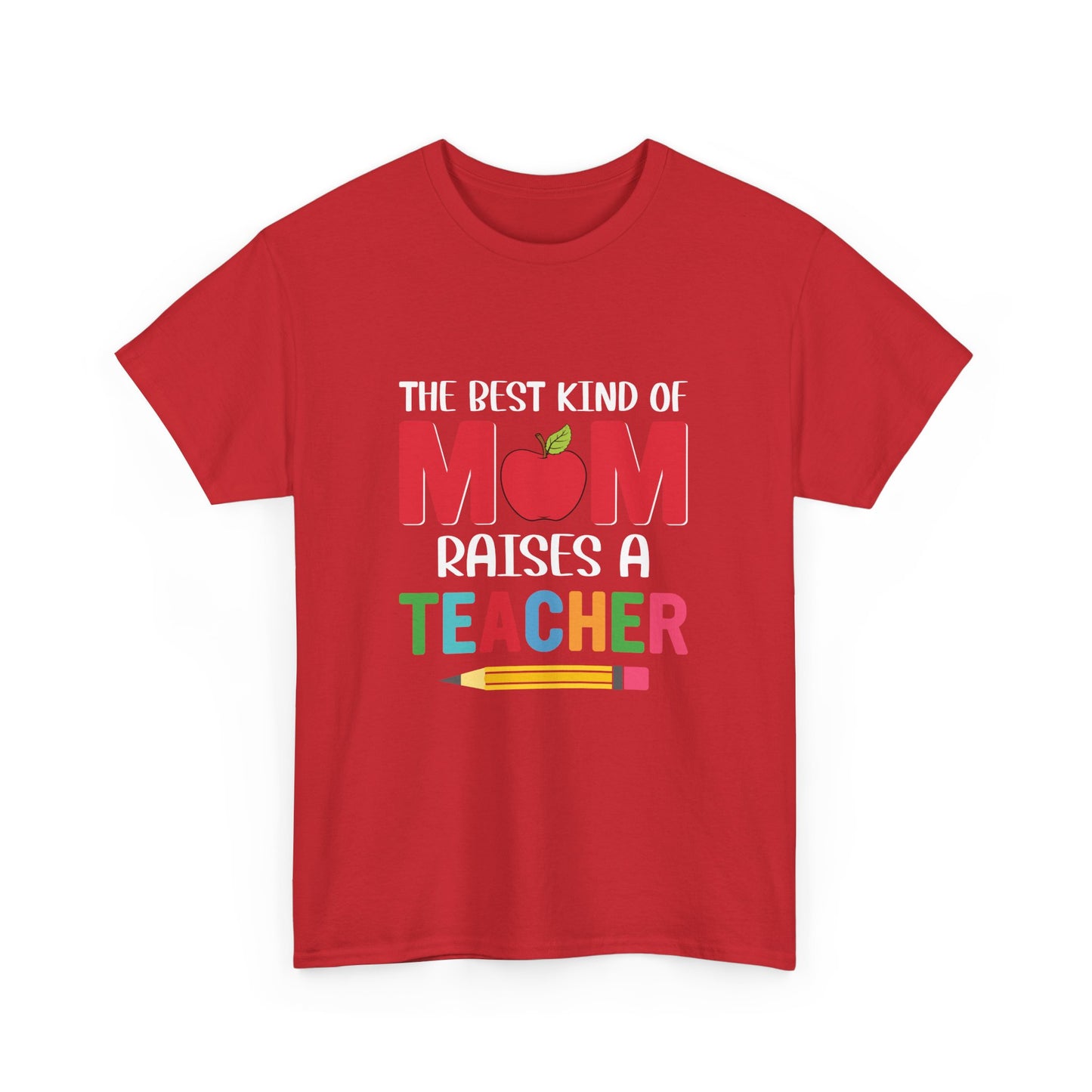 Mom Teacher Tee - Unisex Heavy Cotton, Gift for Teachers, Back to School Shirt, Funny Mom Shirt, Cute Teacher Apparel