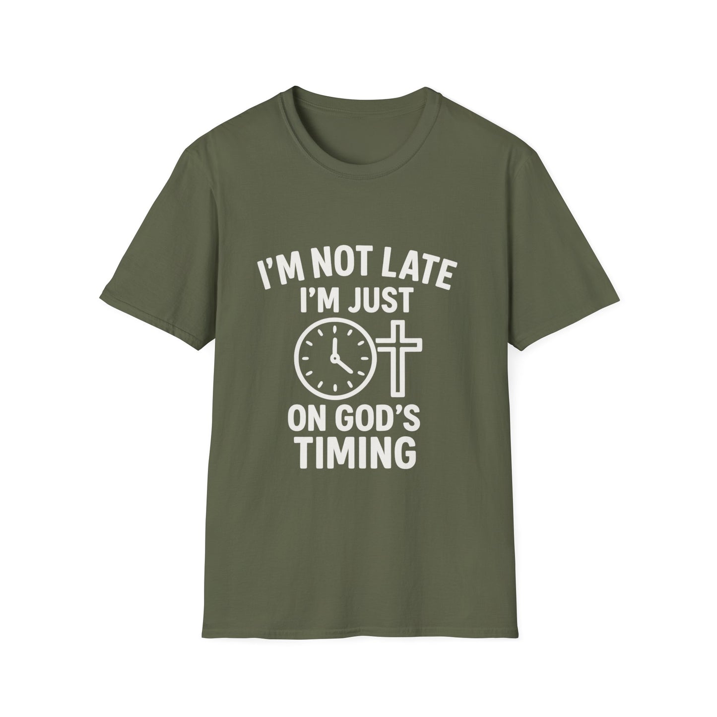 God's Timing T-Shirt, Christian Shirt, Faith-Based Apparel, Religious Gift, Casual Wear