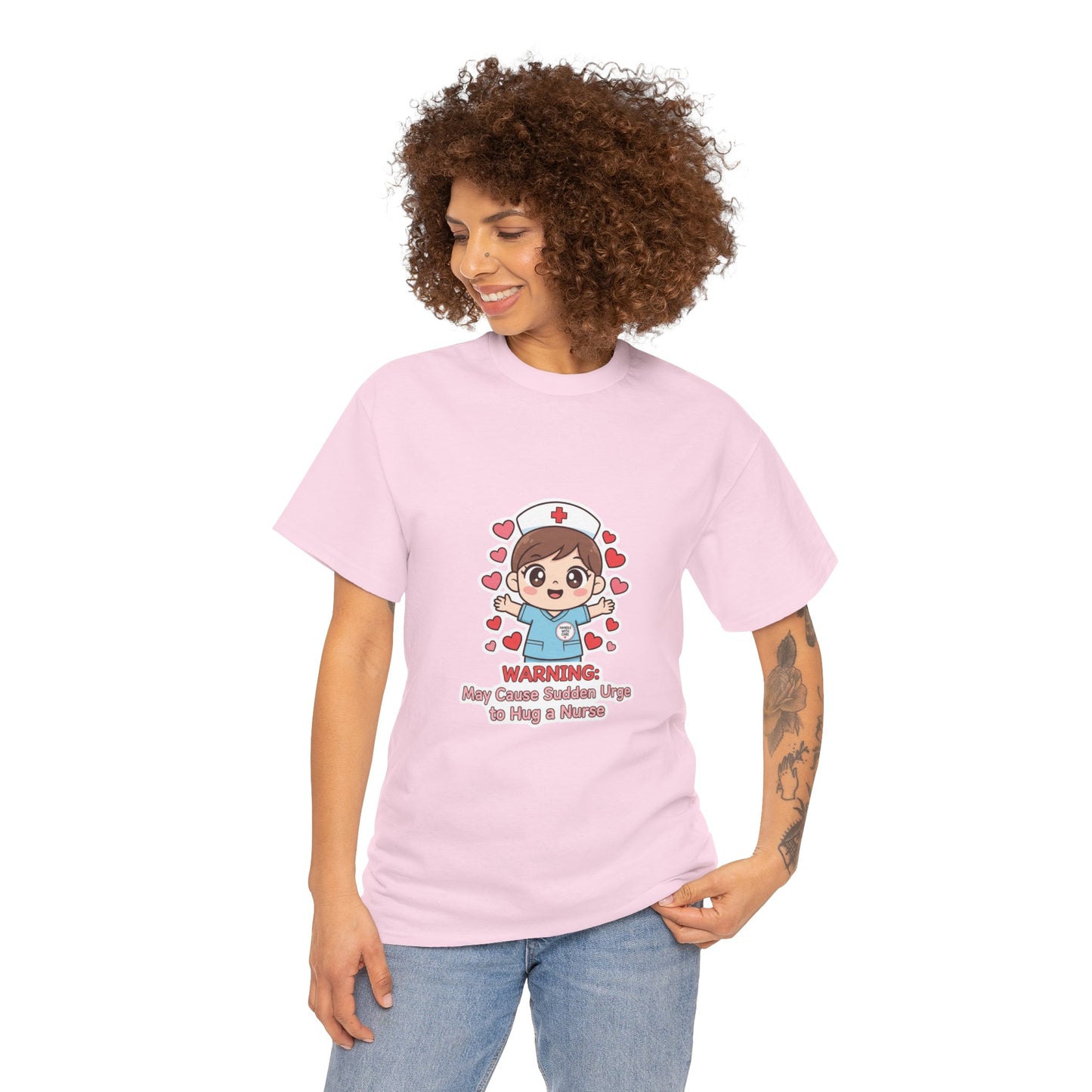 Nurse Humor Tee, Unisex Heavy Cotton Tee for Healthcare Workers, Cute Nurse Shirt, Gift for Nurses, Funny Medical Apparel, Casual T-Shirt